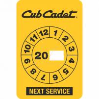 Ersatzteile Service-Sticker "Cub Cadet"