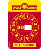 Ersatzteile Service-Sticker "WOLF-Garten"