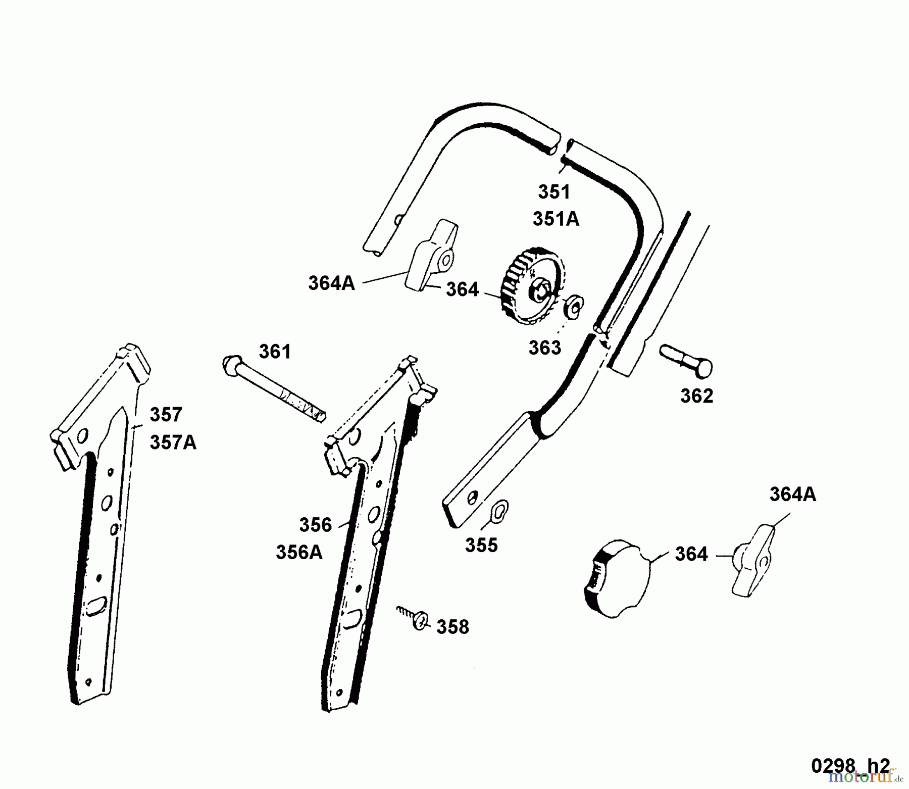  Wolf-Garten Akkumäher mit Antrieb 6.42 ACAN 4946080 Serie B  (1999) Unterholm