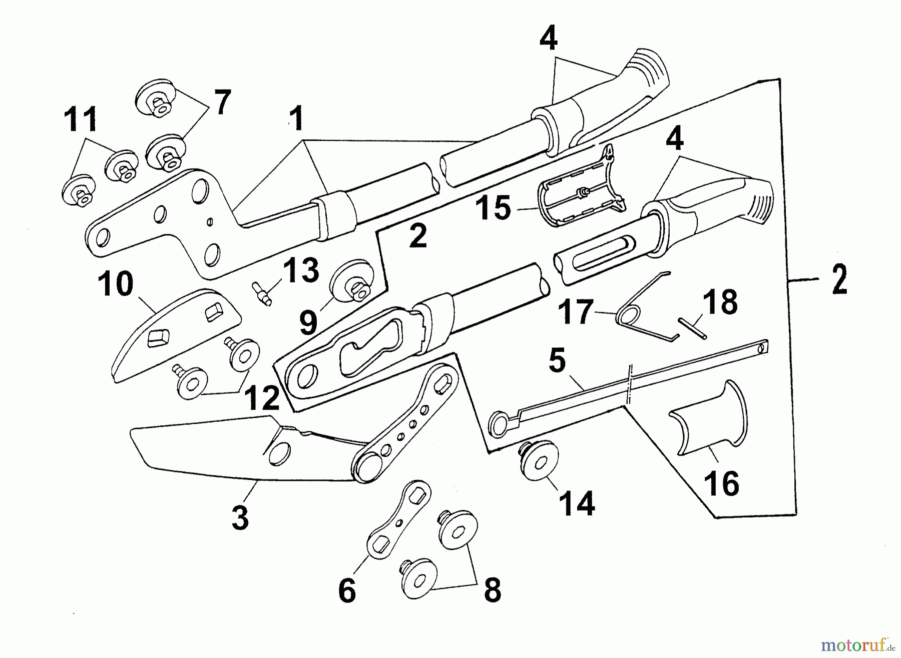  Wolf-Garten Astscheren RS 870 7277000  (2000) Grundgerät