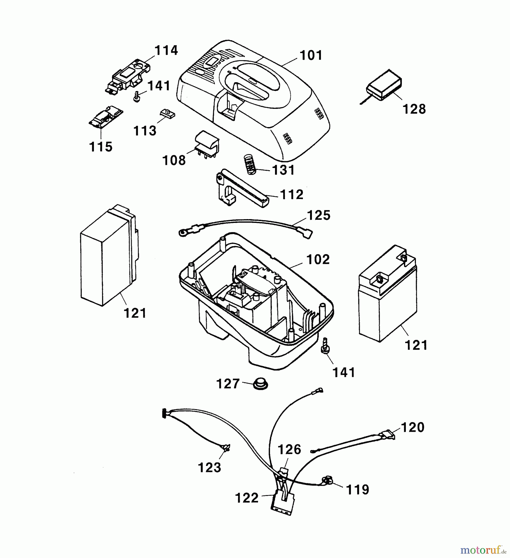  Wolf-Garten Akkumäher Premio 40 AC 4044000 Serie C  (2004) Wechselakku