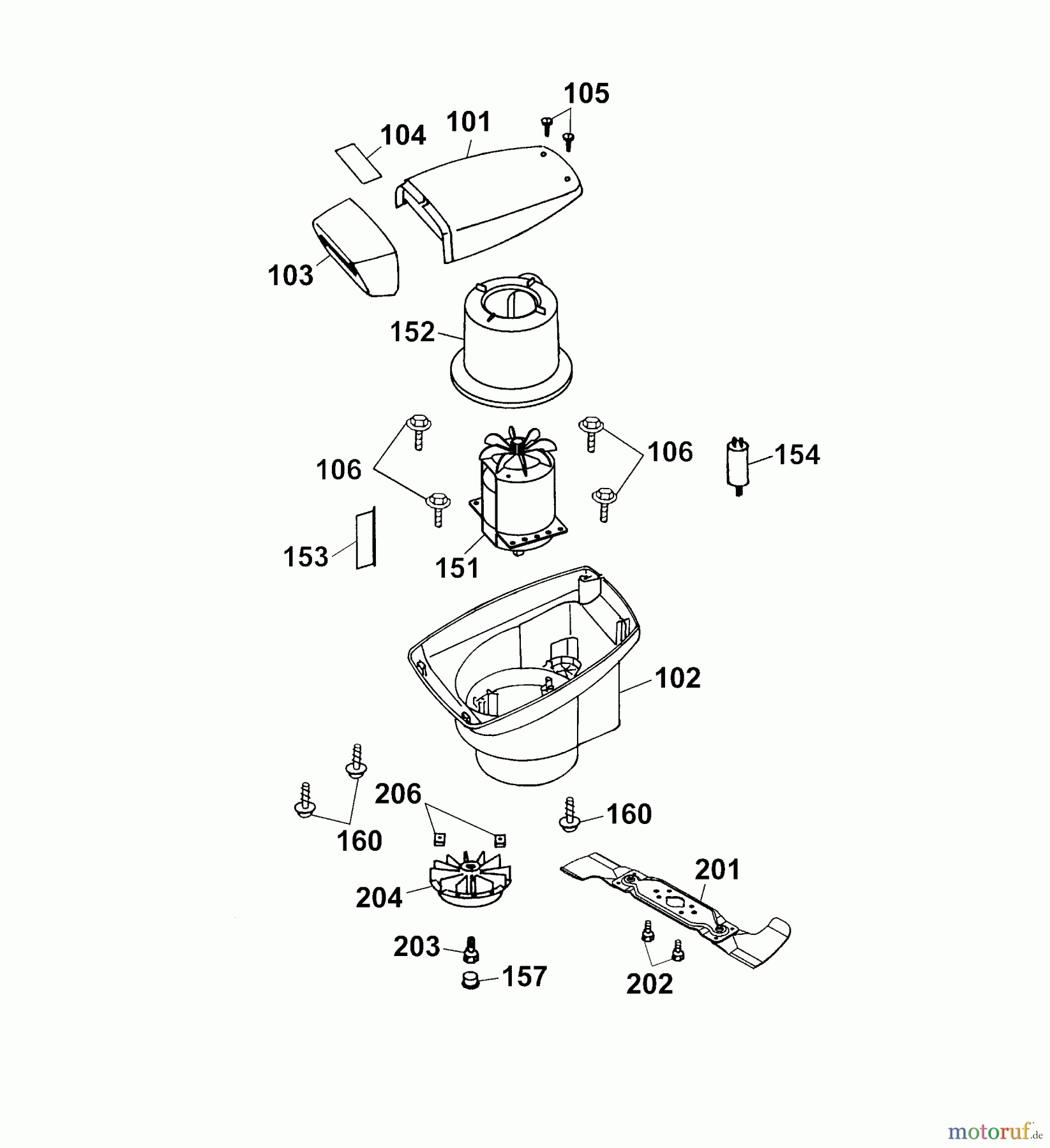  Wolf-Garten Elektromäher Premio 40 E 4028000 Serie D, E  (2004) Abdeckhaube Motor, Messer, Motor