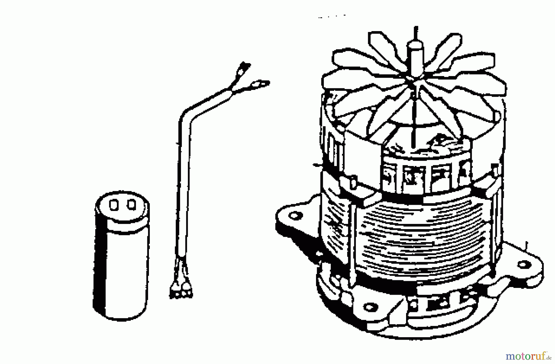  Wolf-Garten Elektrovertikutierer UV 32 EL 3568003 Serie H  (2000) Elektromotor