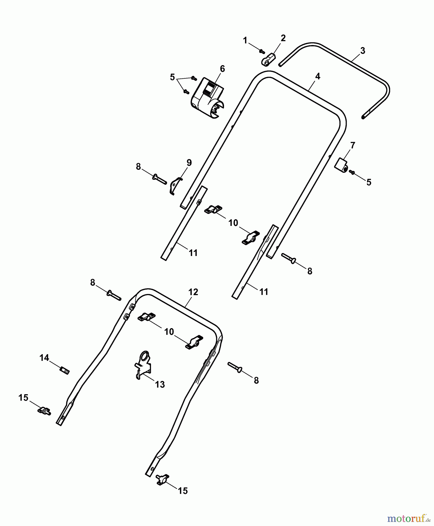  Wolf-Garten Elektrovertikutierer UV 29 EVK 3618004 Serie C  (2007) Holm