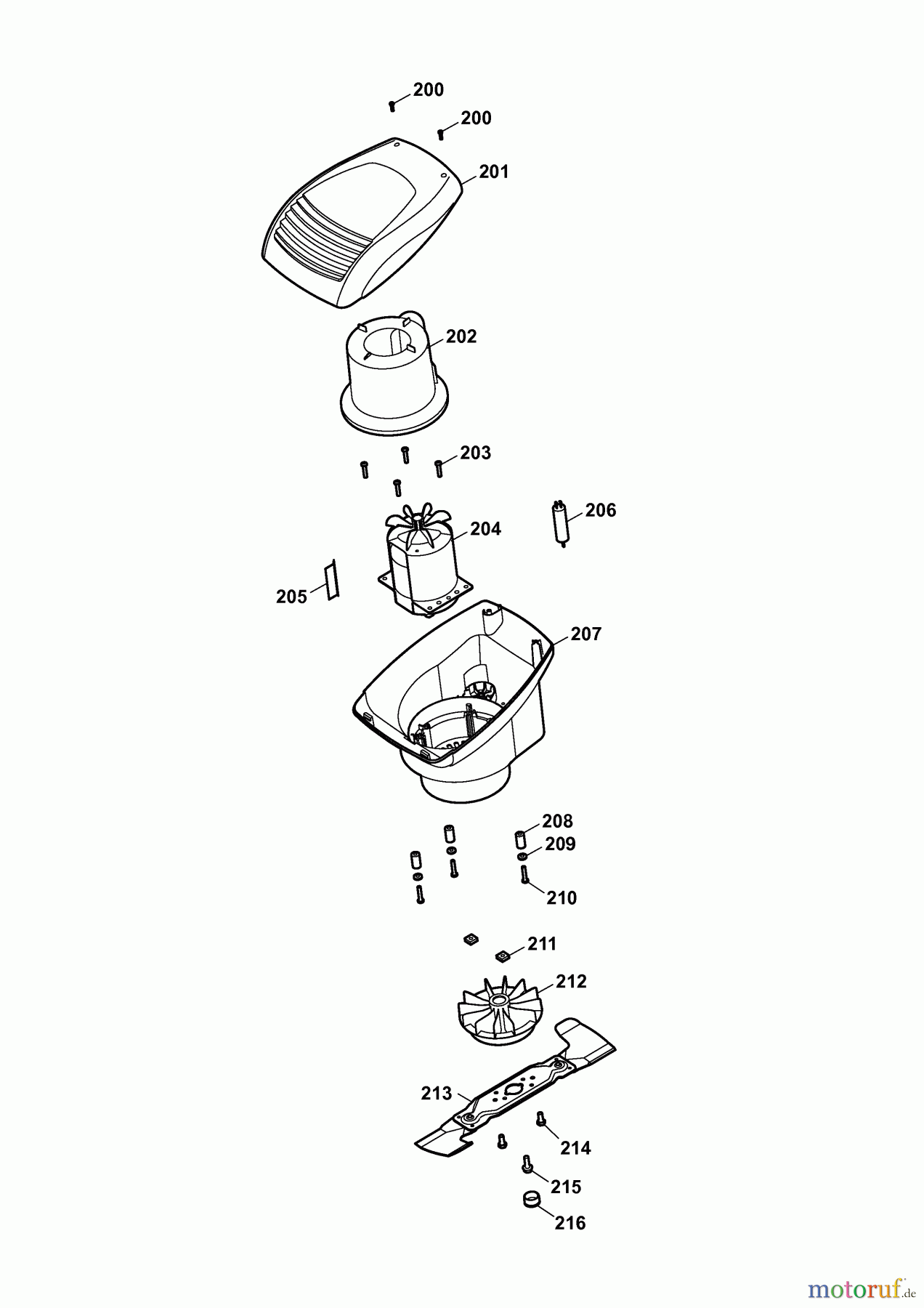  Wolf-Garten Elektromäher Esprit 40 E 4020680 Serie H  (2007) Elektromotor, Messer