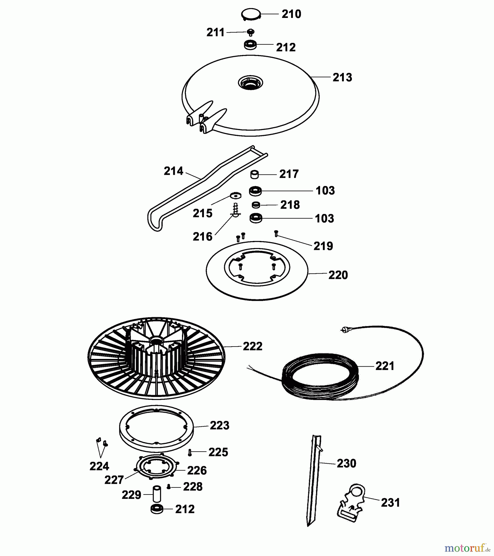  Wolf-Garten Elektromäher mit Antrieb Esprit 40 EAKF 4024003 Serie A  (2005) Kabelfixeinheit 1