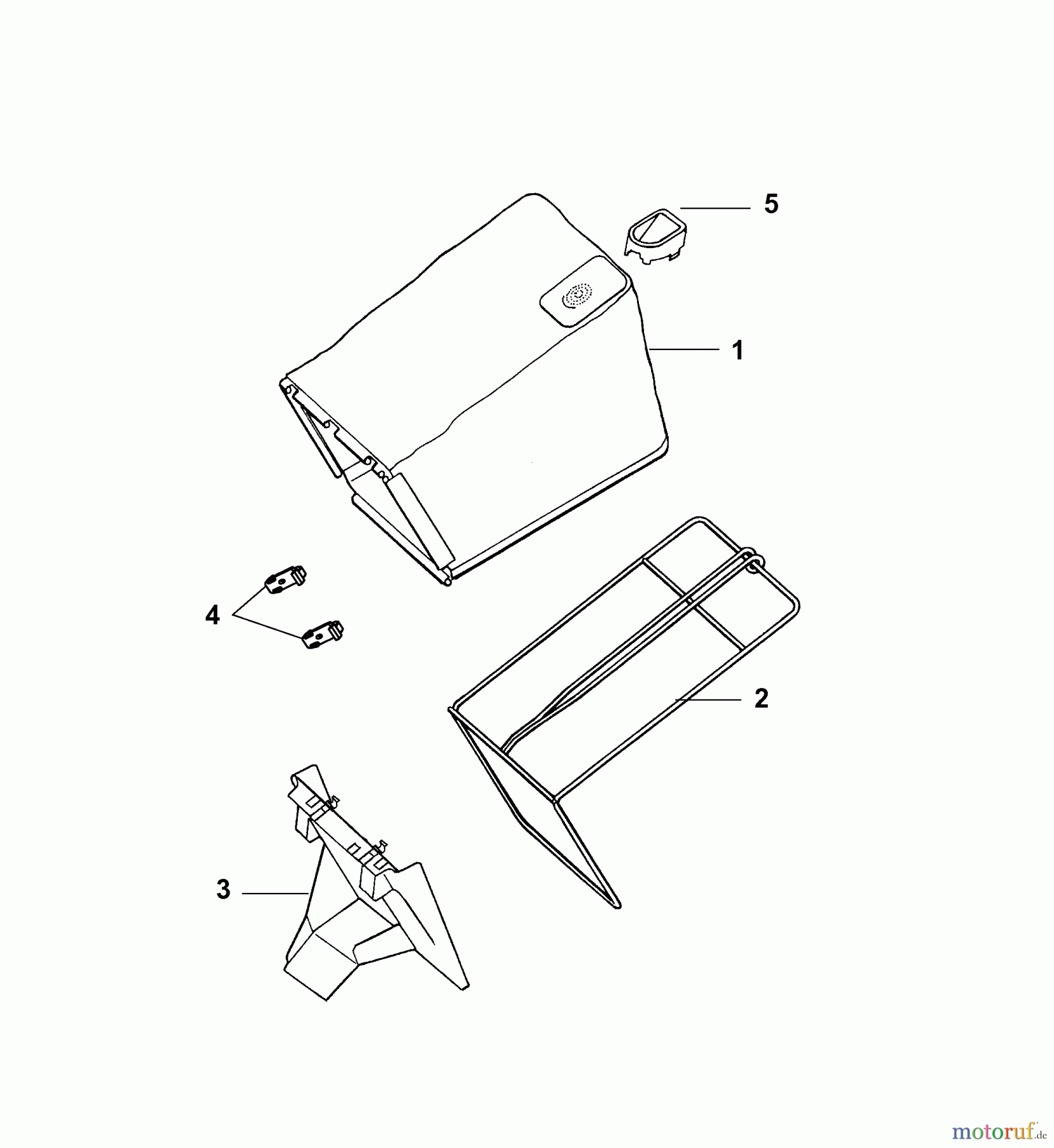  Wolf-Garten Elektromäher mit Antrieb Power Edition 40 EA 4049003 Serie B  (2007) Grasfangsack