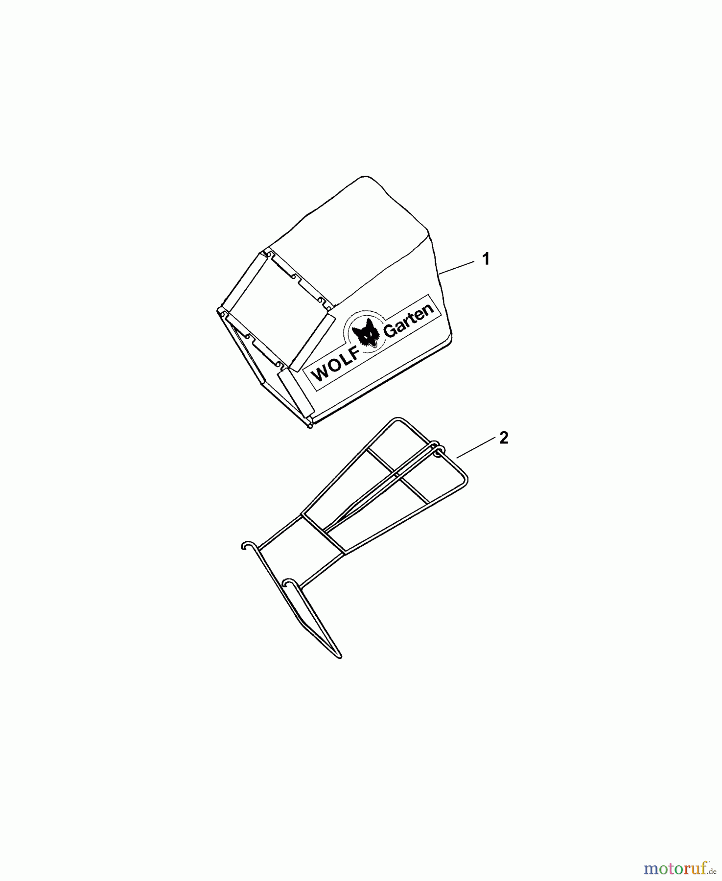  Wolf-Garten Motormäher 2.48 B 4213000 Serie B  (2009) Grasfangsack