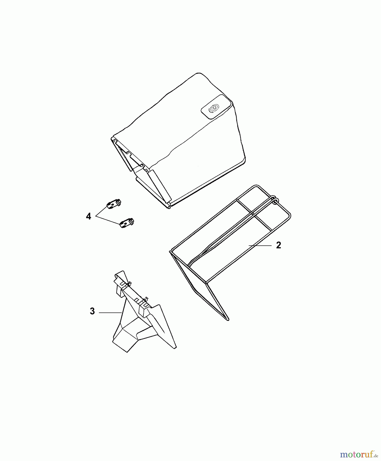  Wolf-Garten Motormäher B 46 TB 4602680 Serie F  (2009) Grasfangsack