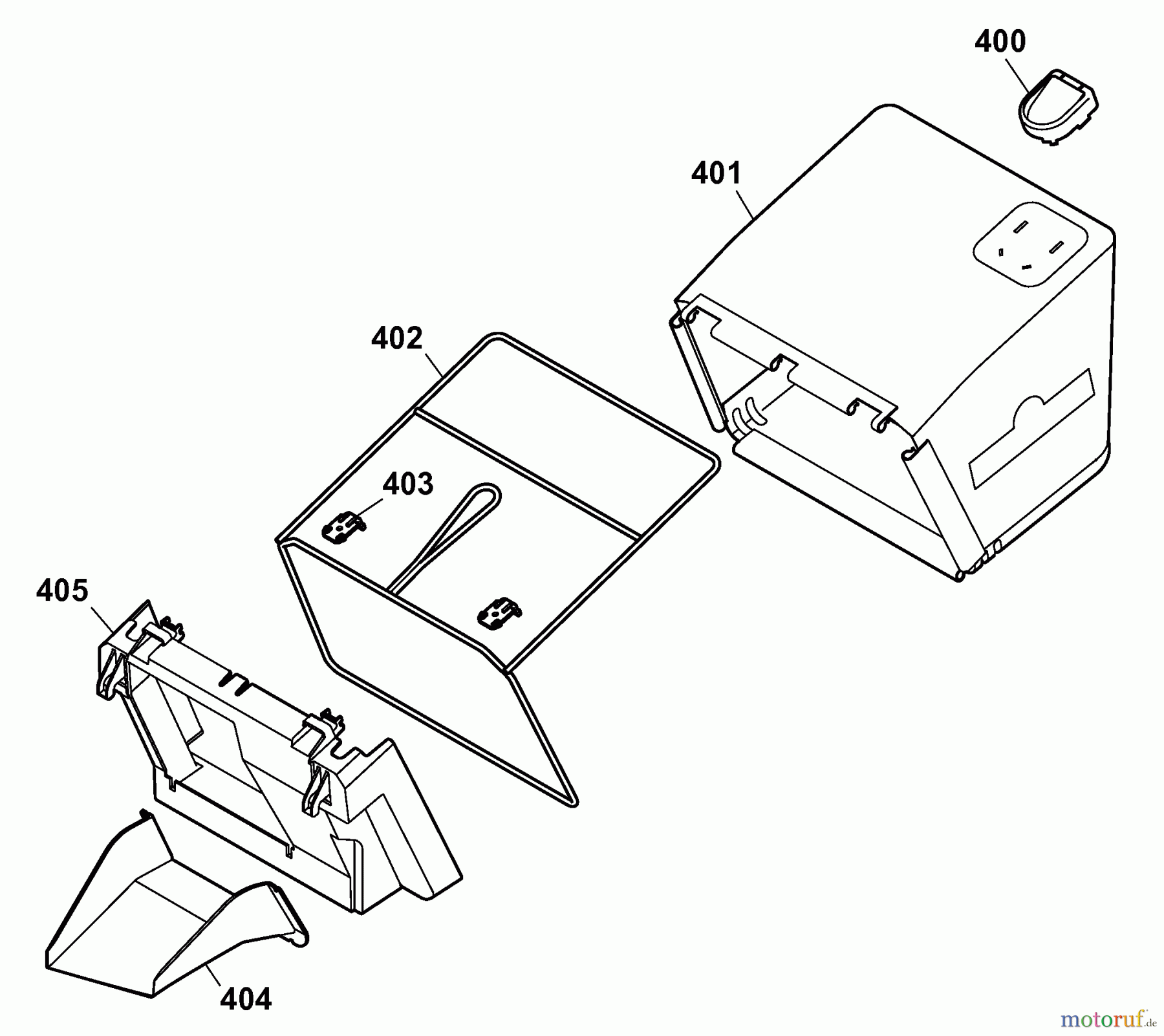 Wolf-Garten Elektromäher HBM 36 Compact 4907006 Serie B (2008) Grasfangsack