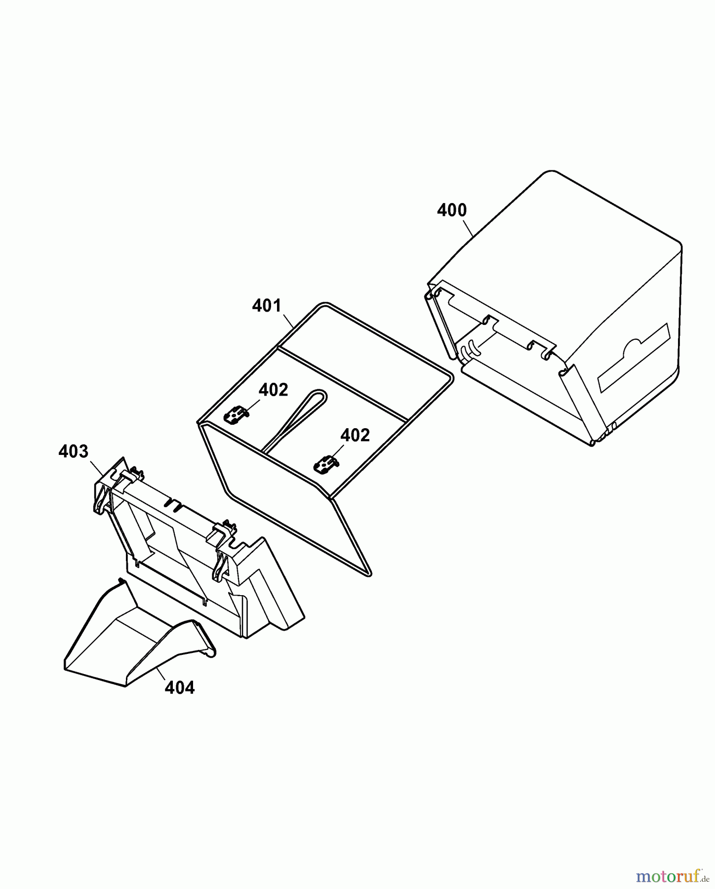 Wolf-Garten Elektromäher 2.37 EK 4917004 Serie D (2007) Grasfangsack
