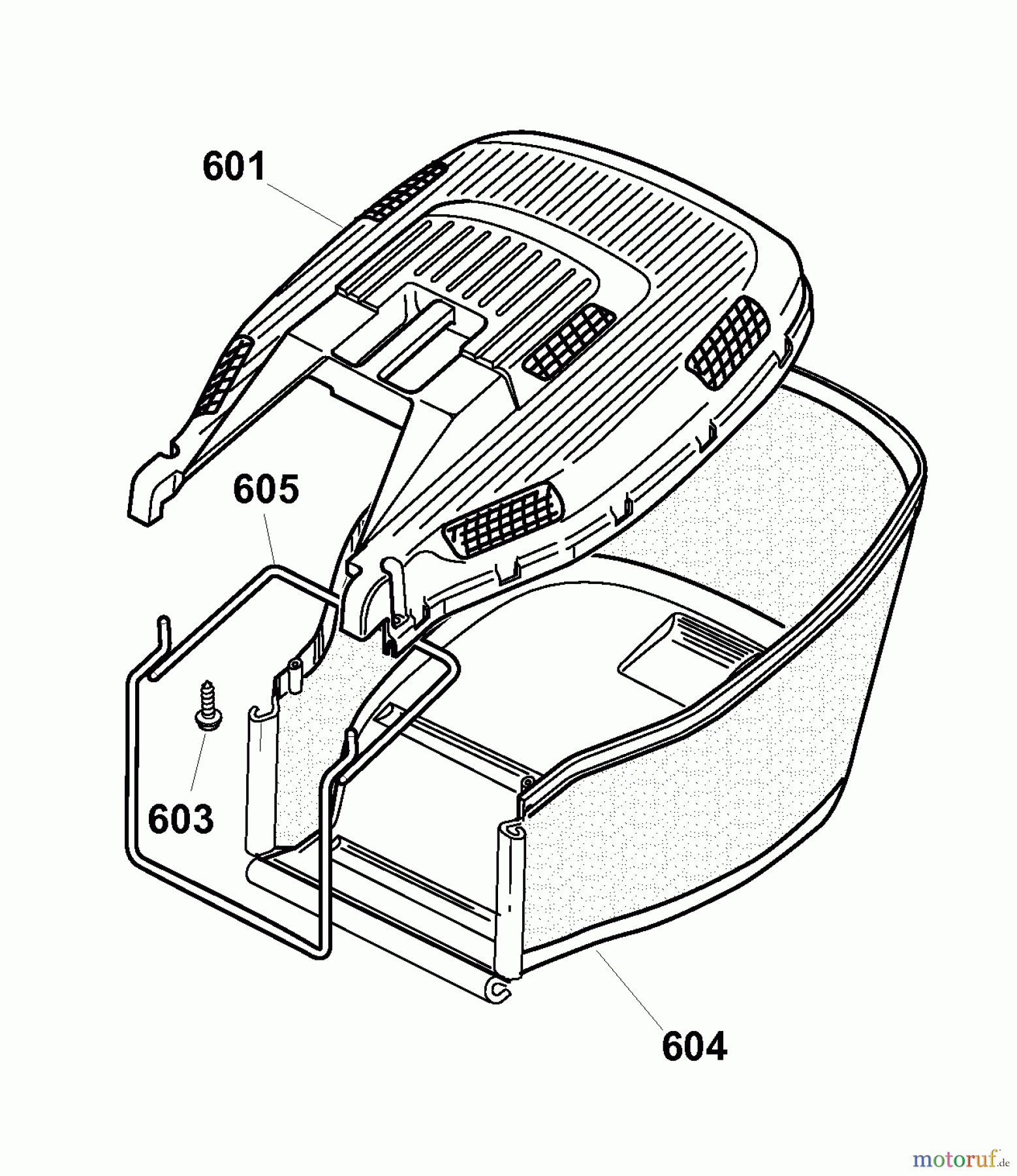 Wolf-Garten Motormäher Campus 400 B 6040000 Serie A (2008) Grasfangsack