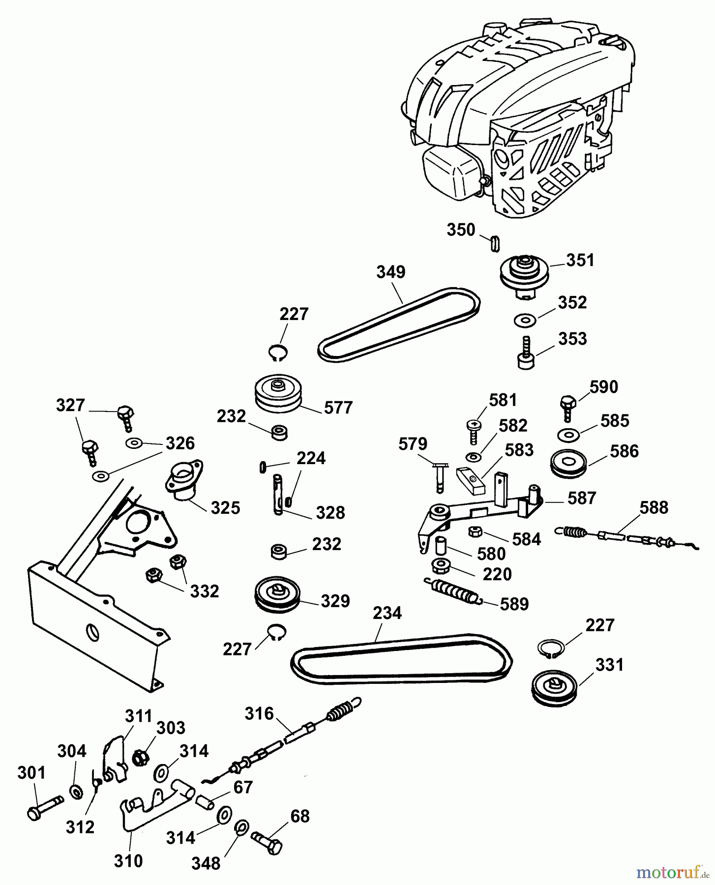  Wolf-Garten Scooter Scooter SV 4 6155000 Serie E  (2008) Mähantrieb