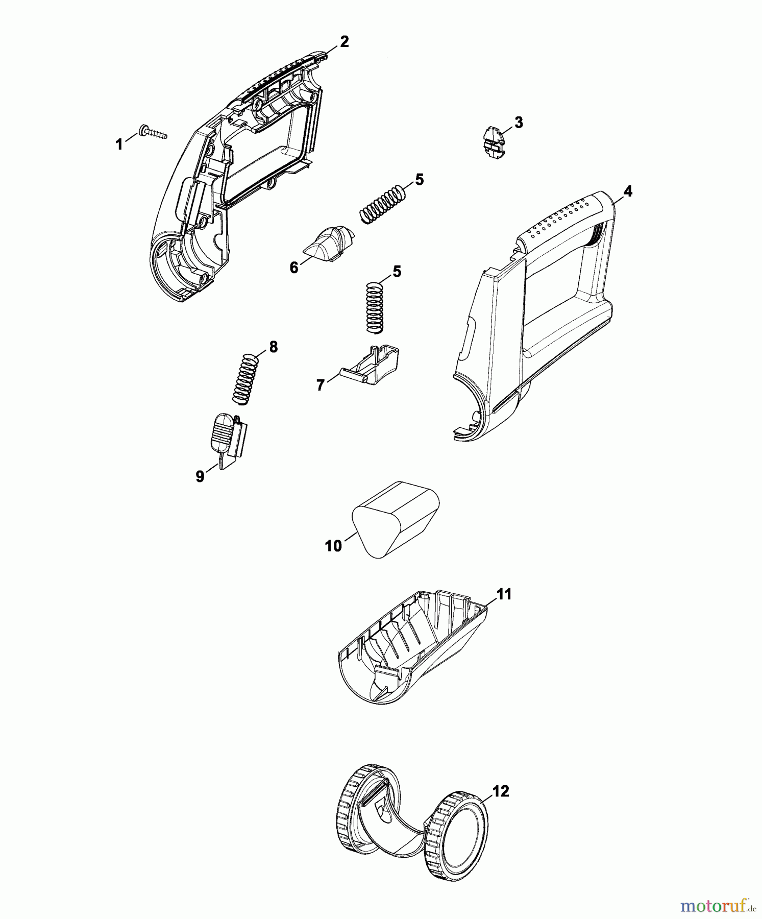  Wolf-Garten Akkuscheren Accu 60 7084682 Serie A  (2006) Batterie, Räder