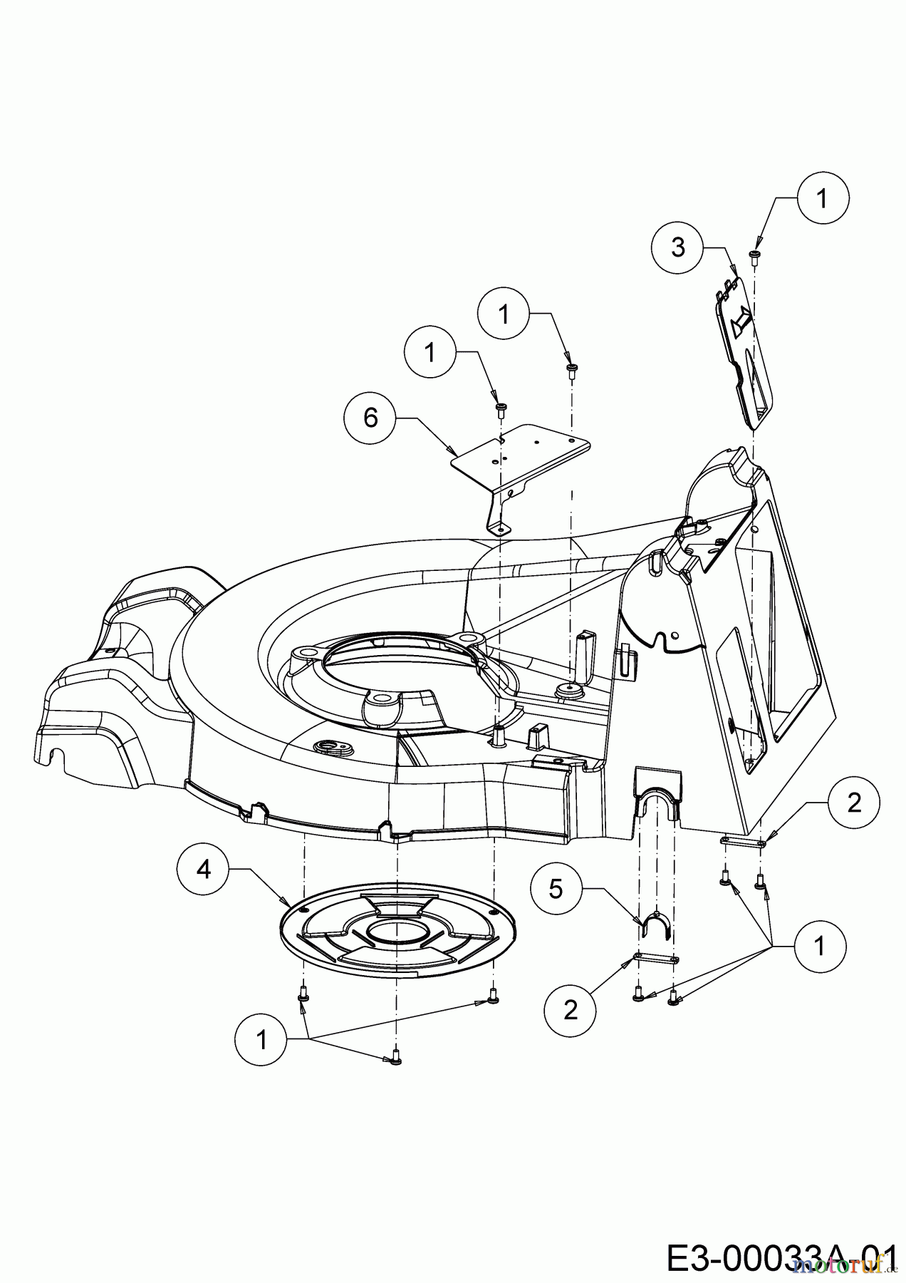  Wolf-Garten Motormäher mit Antrieb Expert 46 W ES SP 12ACYAS7650  (2018) Abdeckungen, Achslager hinten