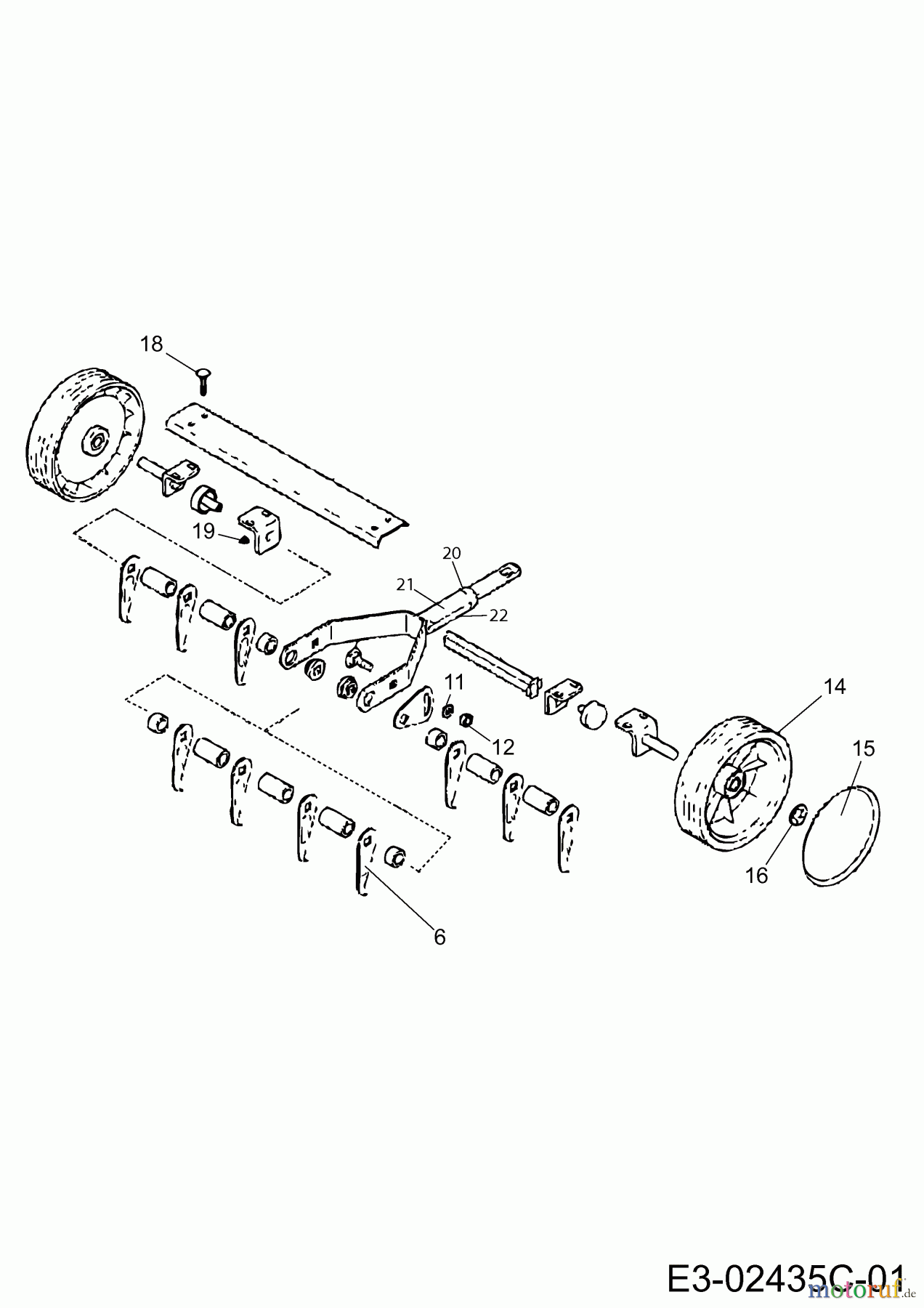  Wolf-Garten MultiStar multi-star® - Rasenpflege UR-M 3 (Vertikutierer) 3547000  (2018) Grundgerät