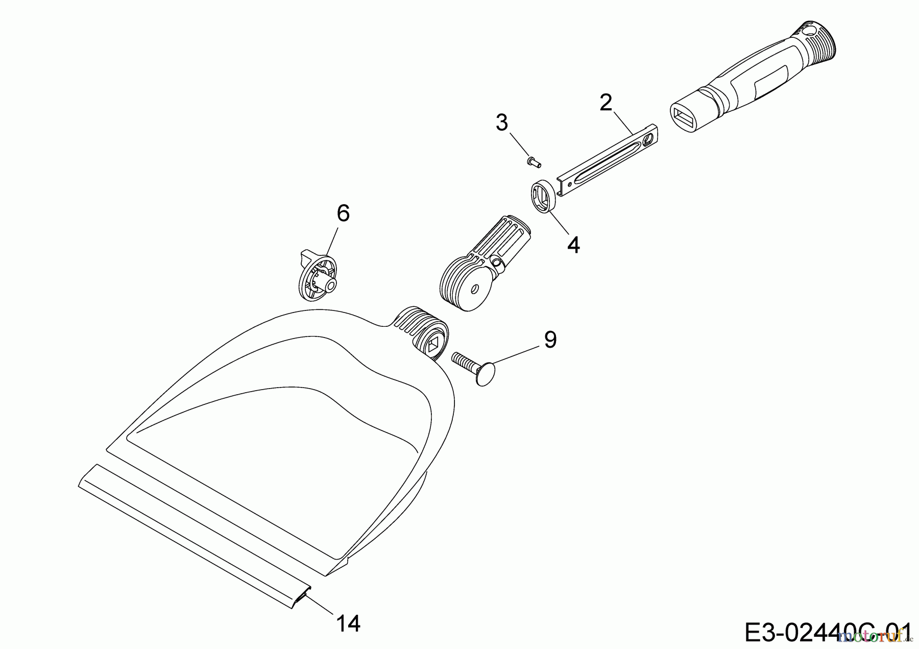  Wolf-Garten MultiStar multi-star® - Reinigungsgeräte BK-M (Kehrschaufel) 71ANA006650  (2019) Grundgerät