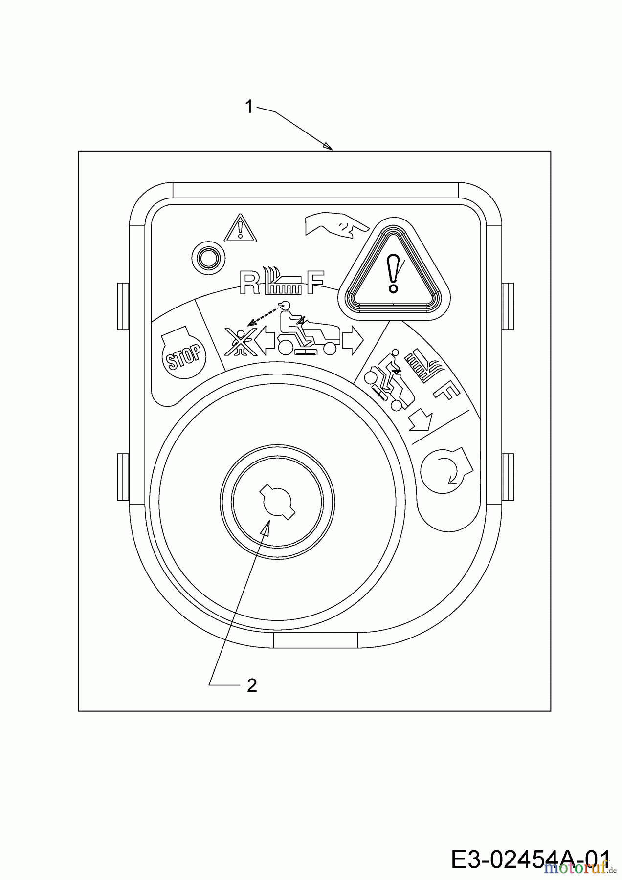 Wolf-Garten Rasentraktoren Expert 107.175 A 13BD90WG650 (2014) Zündschloss