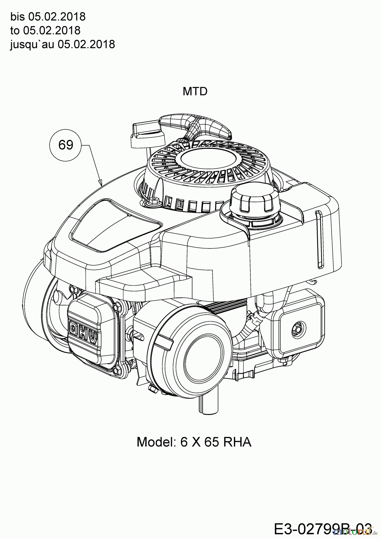  Wolf-Garten Motormäher mit Antrieb Expert 46 W ES SP 12ACYAS7650  (2018) Motor MTD bis 05.02.2018