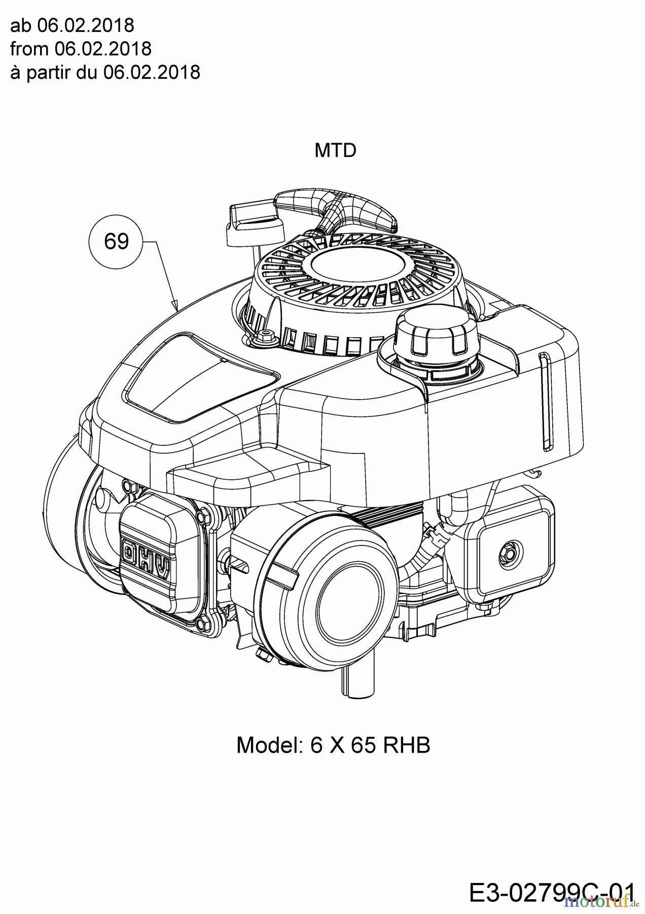  Wolf-Garten Motormäher mit Antrieb Expert 46 W ES SP 12ACYAS7650  (2018) Motor MTD ab 06.02.2018