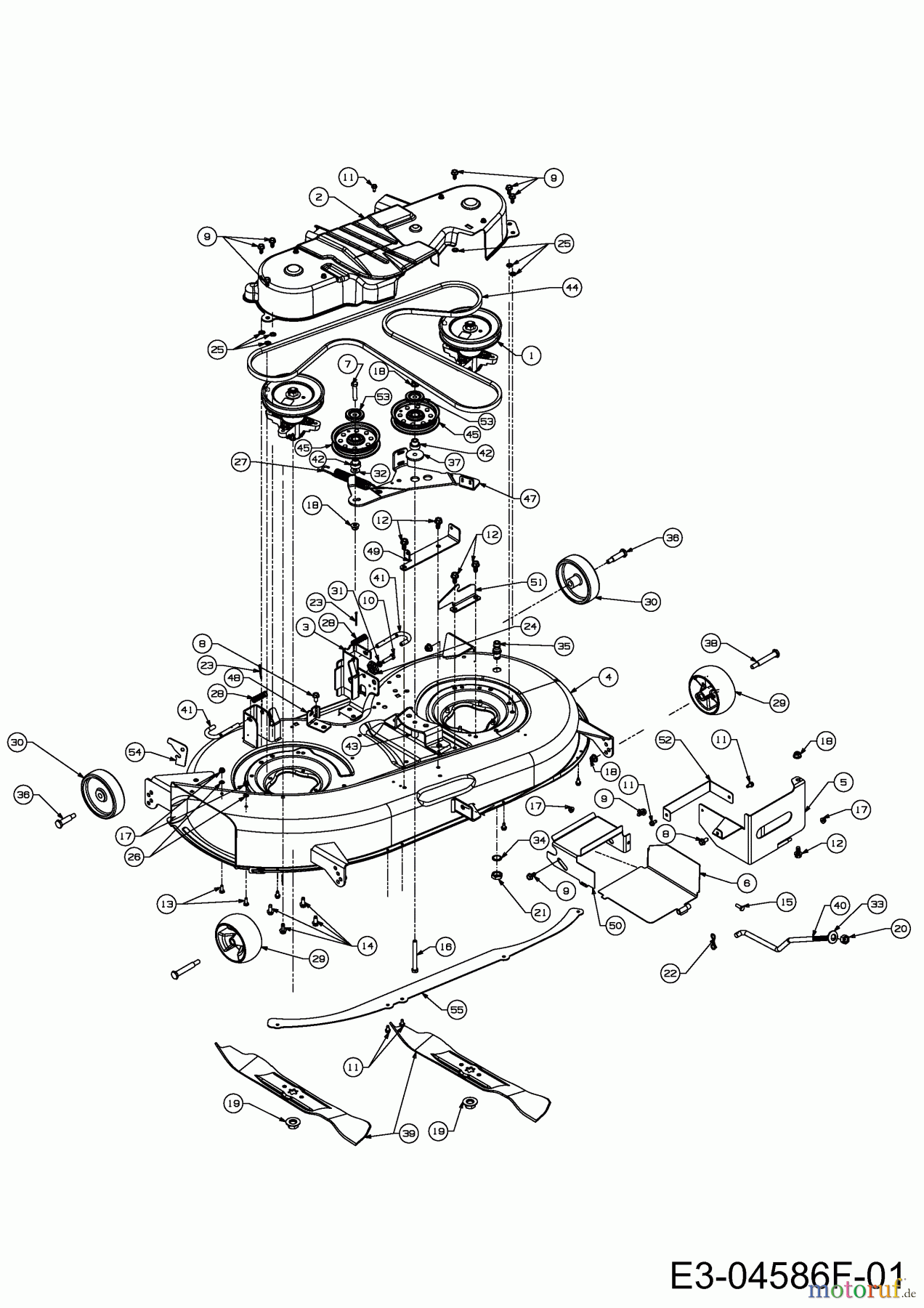 Wolf-Garten Rasentraktoren Expert 107.180 H 13BG93WG650 (2014) Mähwerk G (42