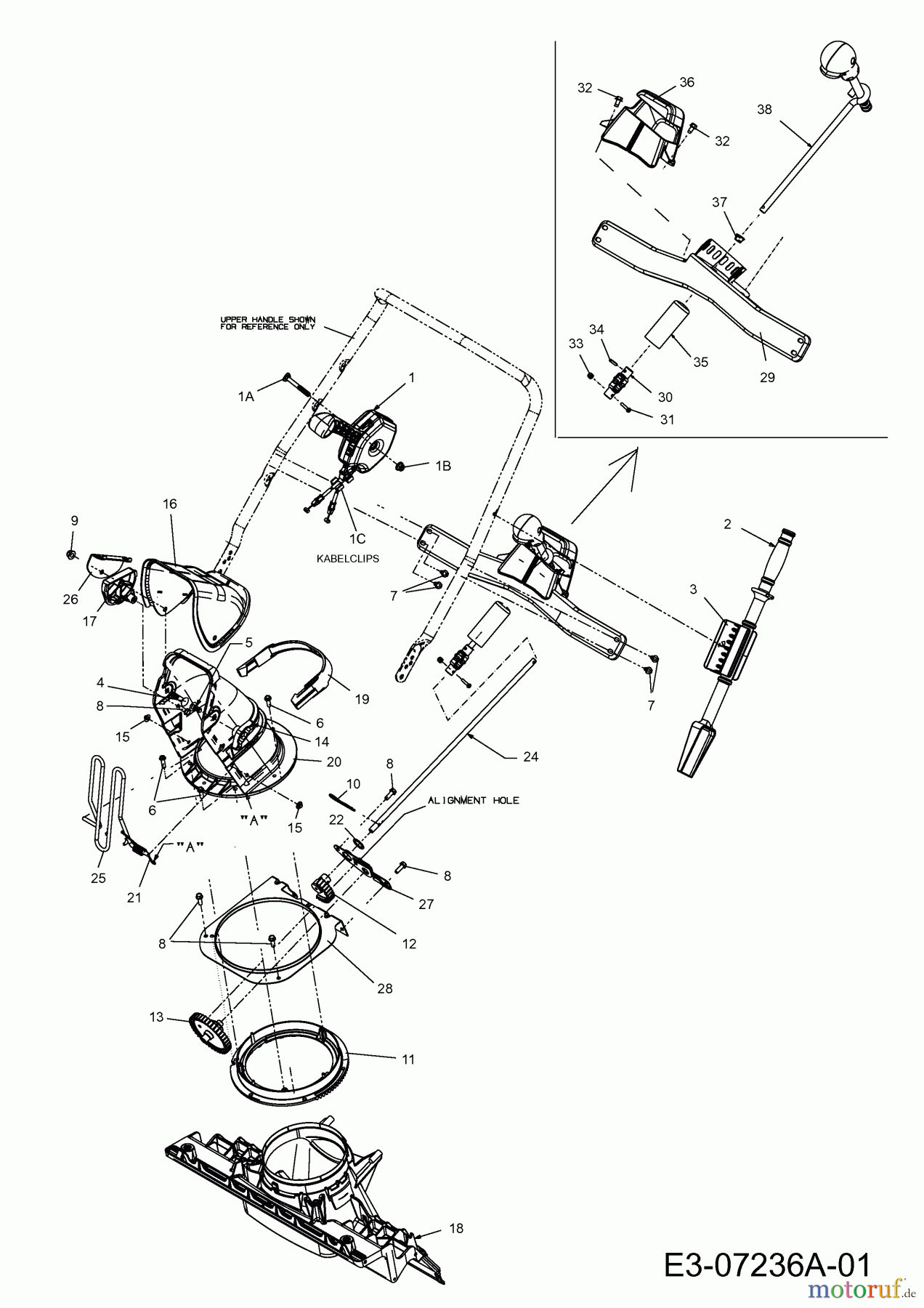 Wolf-Garten Schneefräsen Expert 5370 31AR2T6D650  (2014) Auswurfschacht