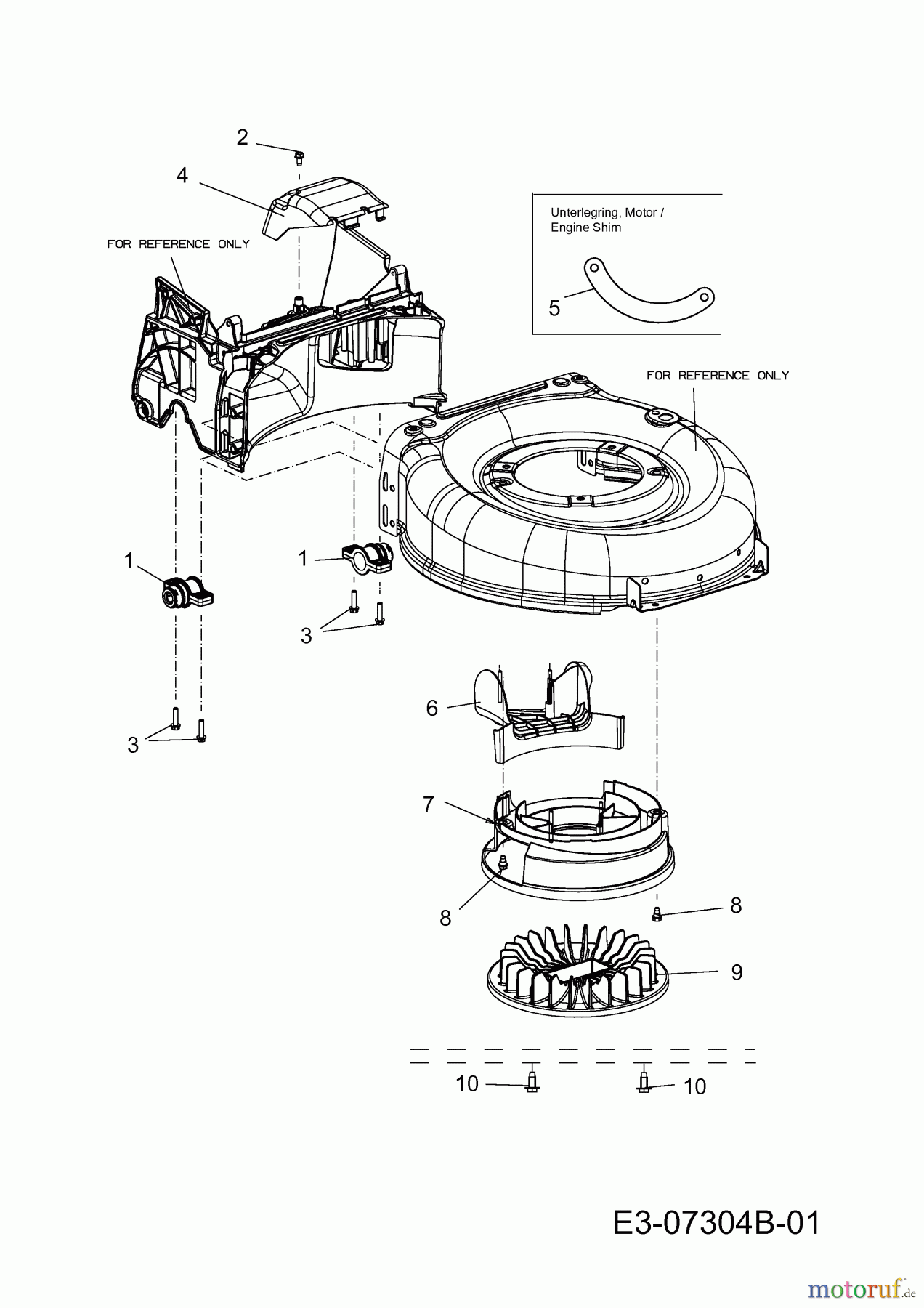  Wolf-Garten Motormäher Expert 46 B 11B-K15E650  (2014) Achslager hinten, Lüfterrad