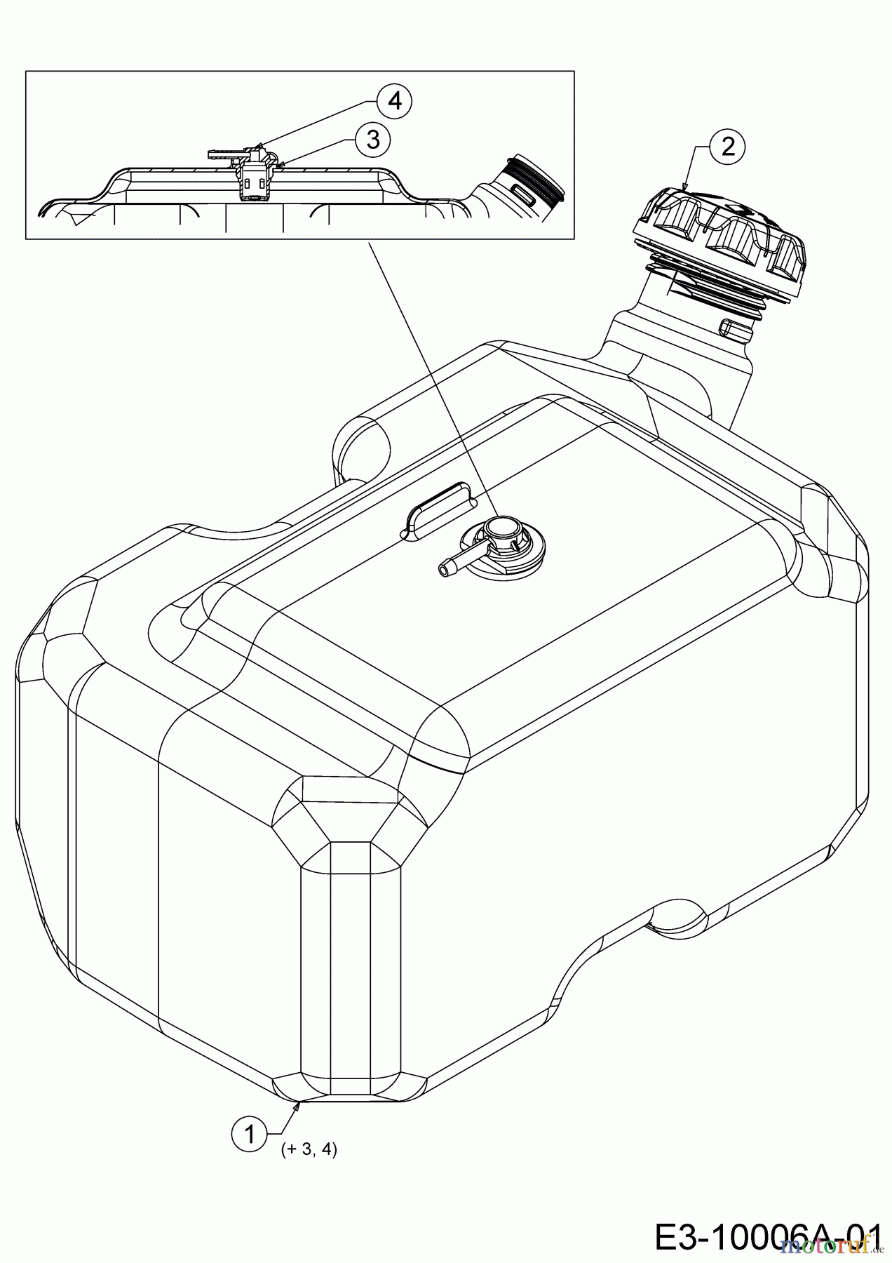  Wolf-Garten Rasentraktoren 95.165 H 13CDA1VB650  (2019) Tank