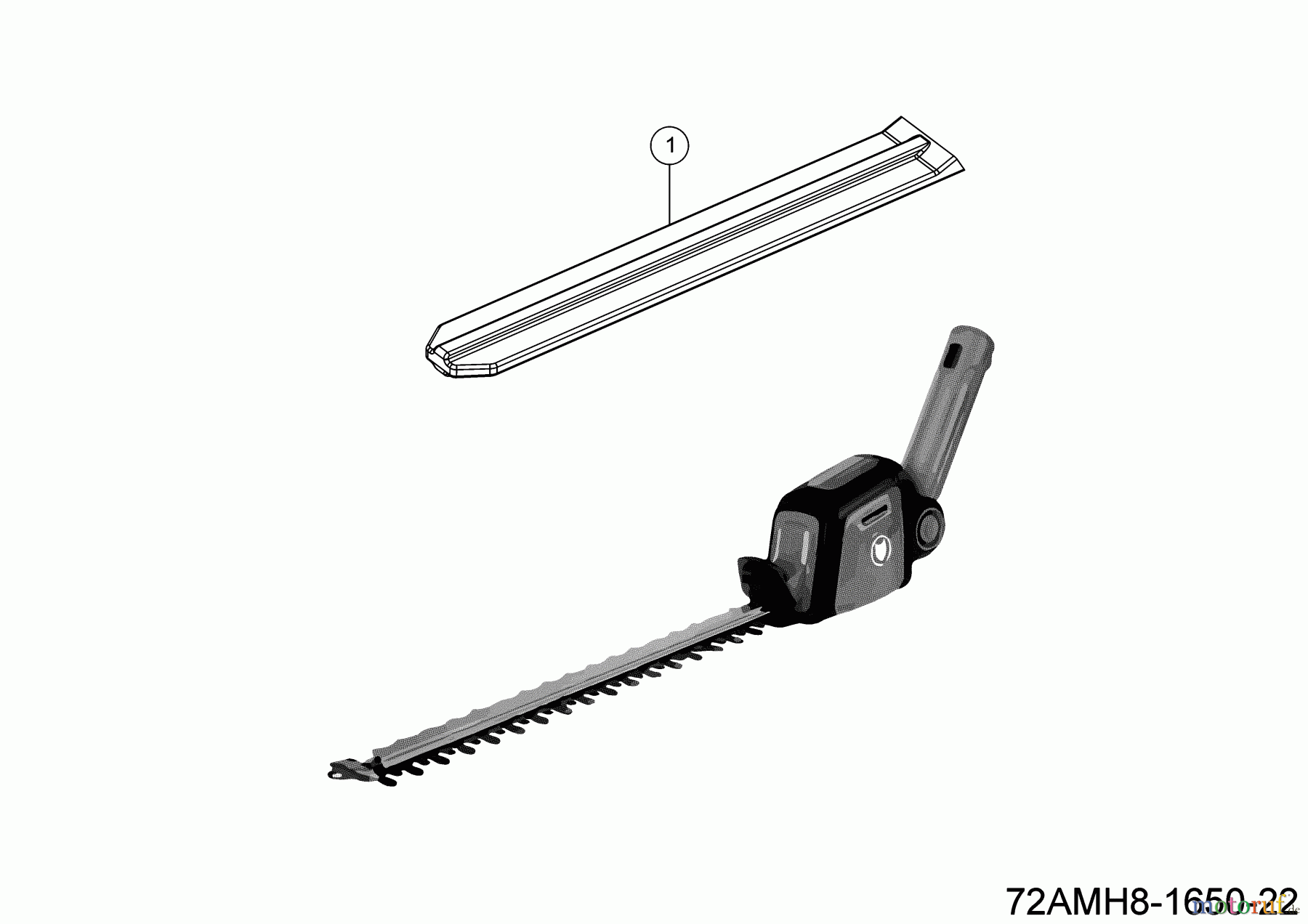 Wolf-Garten MultiStar e-multi-star® System Heckenschere - HT40 eM 72AMH8-1650 (2022) Grundgerät