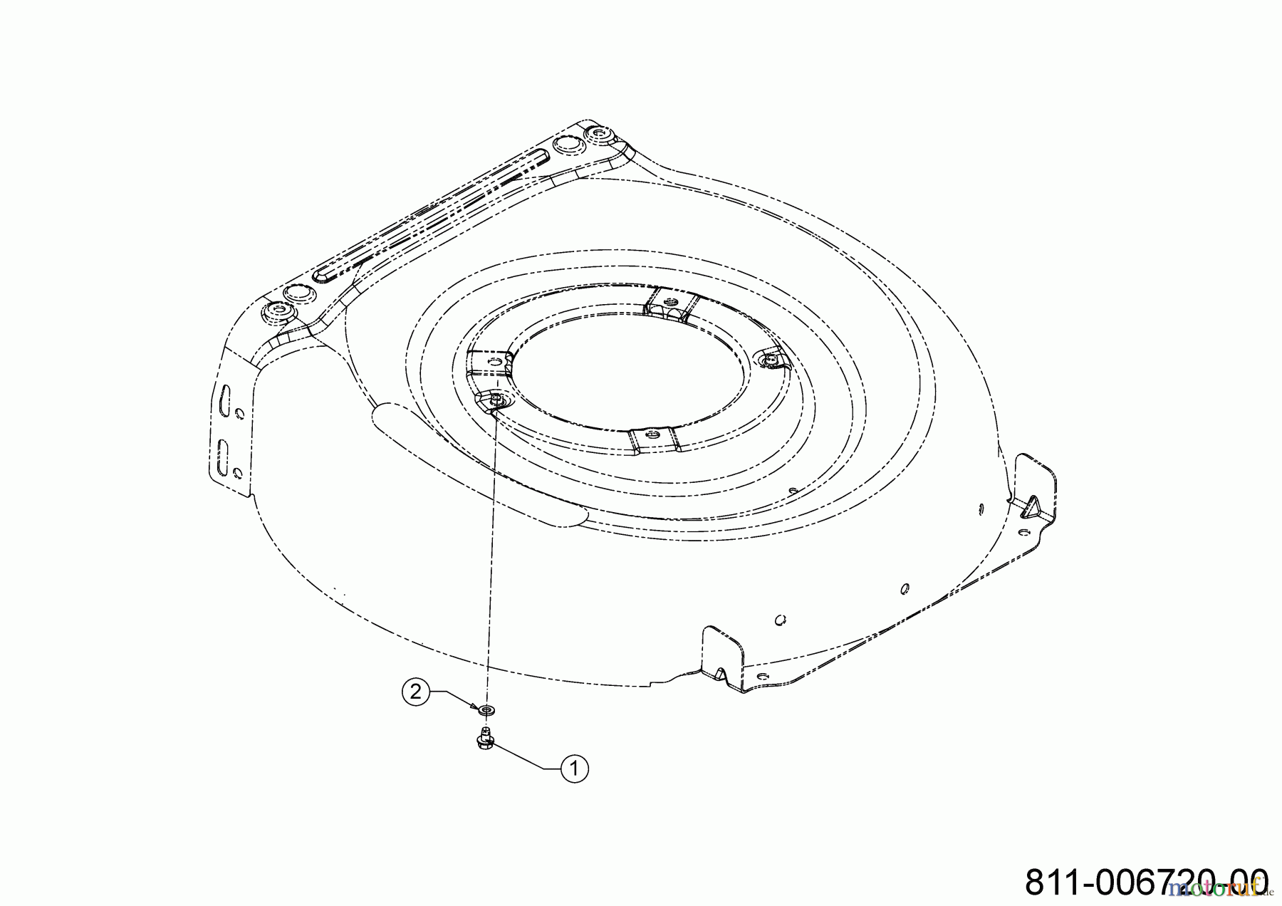  Wolf-Garten Motormäher A 4600 11D-TOSC650 (2022) Schraube Motorbefestigung