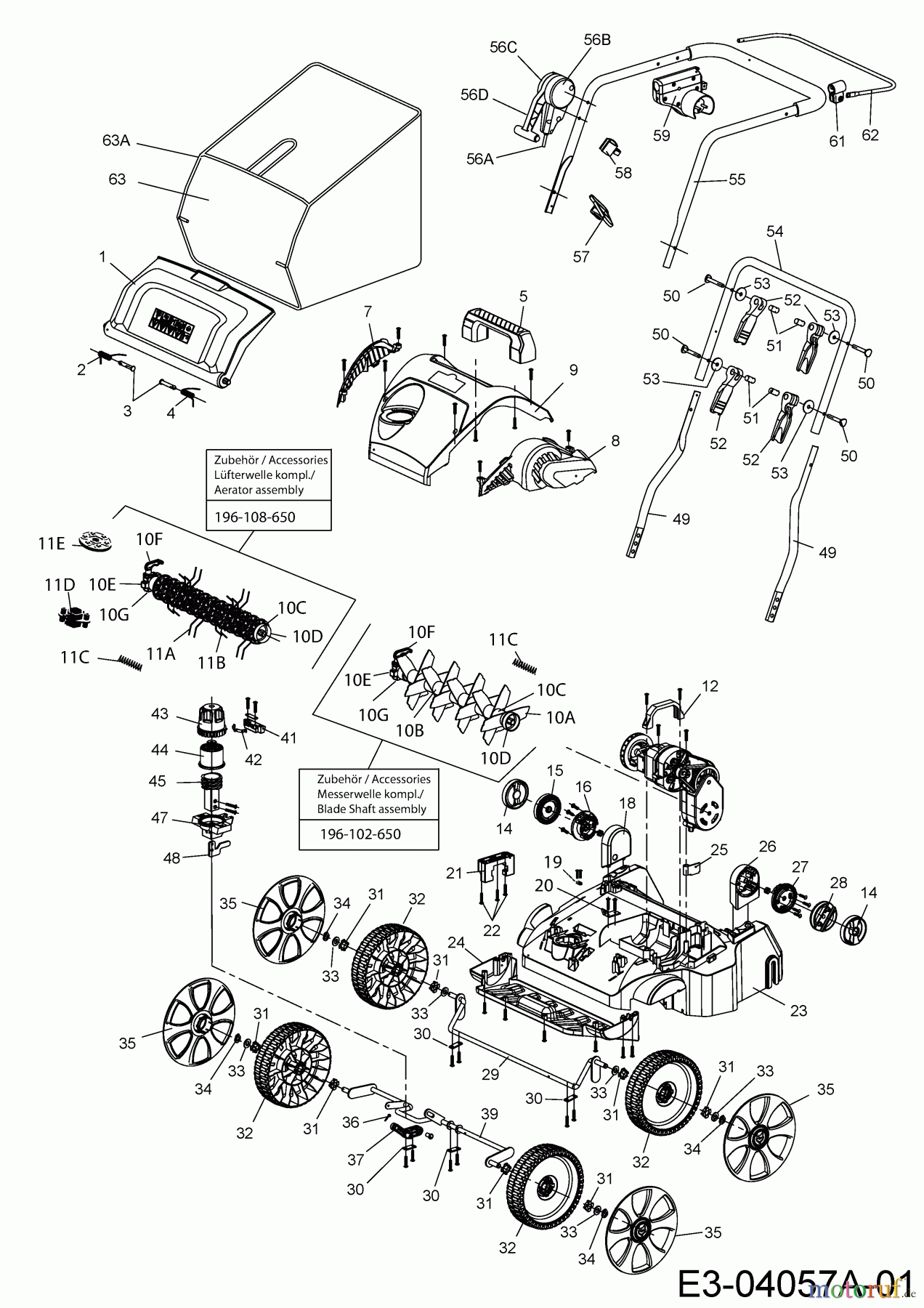  Wolf-Garten Elektrovertikutierer VA 346 E 16CFEHOAC50 (2022) Grundgerät