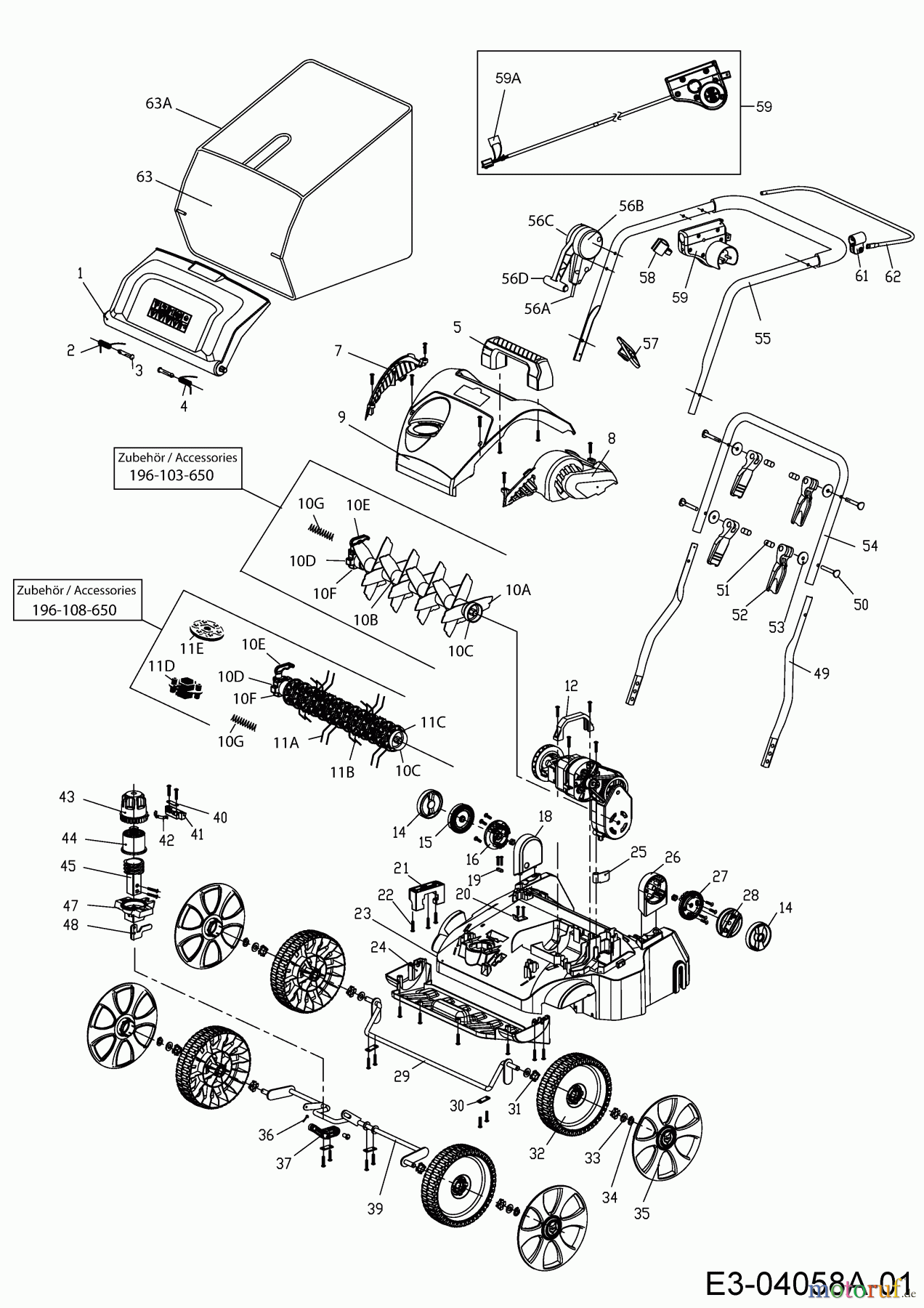 Wolf-Garten Elektrovertikutierer VA 378 E 16BFFHPAC50 (2022) Grundgerät