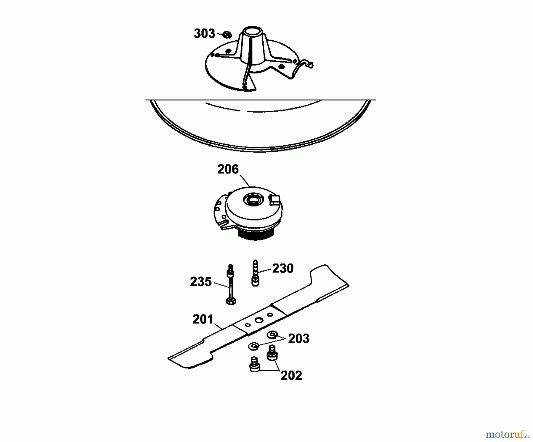  Wolf-Garten Scooter OHV 3 6995000 Serie C  (2003) Elektromagnetkupplung, Messer