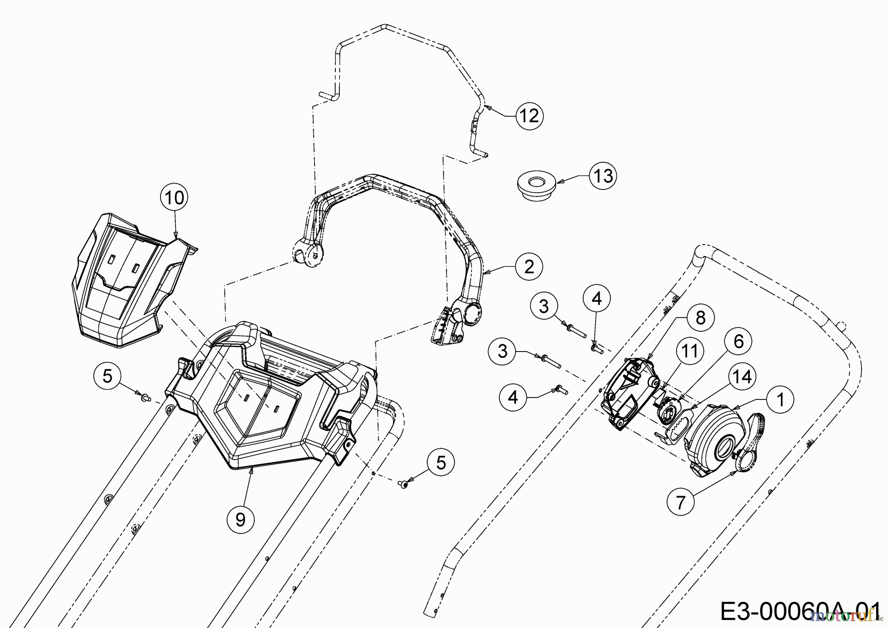  WOLF-Garten Expert Motormäher mit Antrieb Expert 46 B SP 12ABYA7F650  (2018) Bremsbügel, Geschwindigkeitsregelung