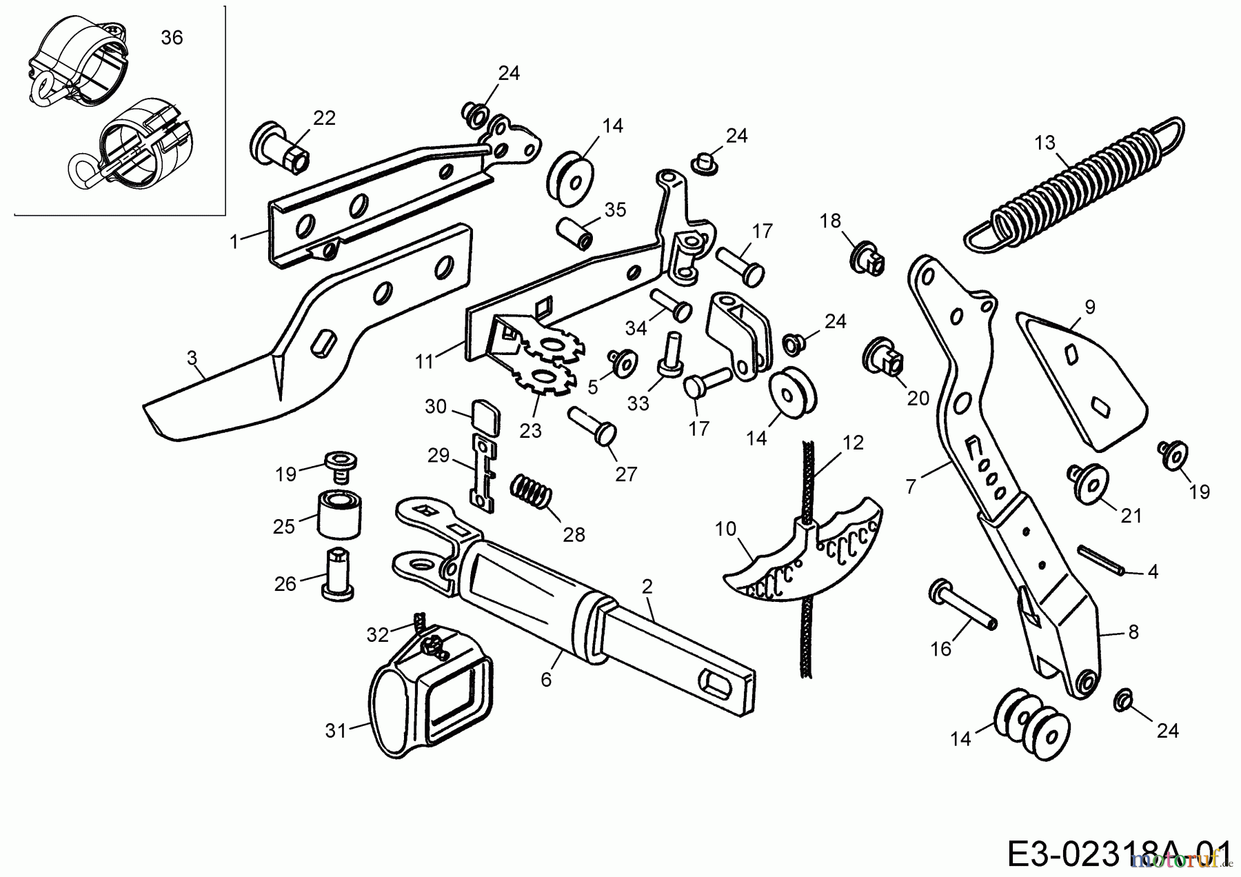  Wolf-Garten MultiStar multi-star® - Baumpflege ohne Leiter RC-VM (Baumschere) 7200000  (1996) Grundgerät