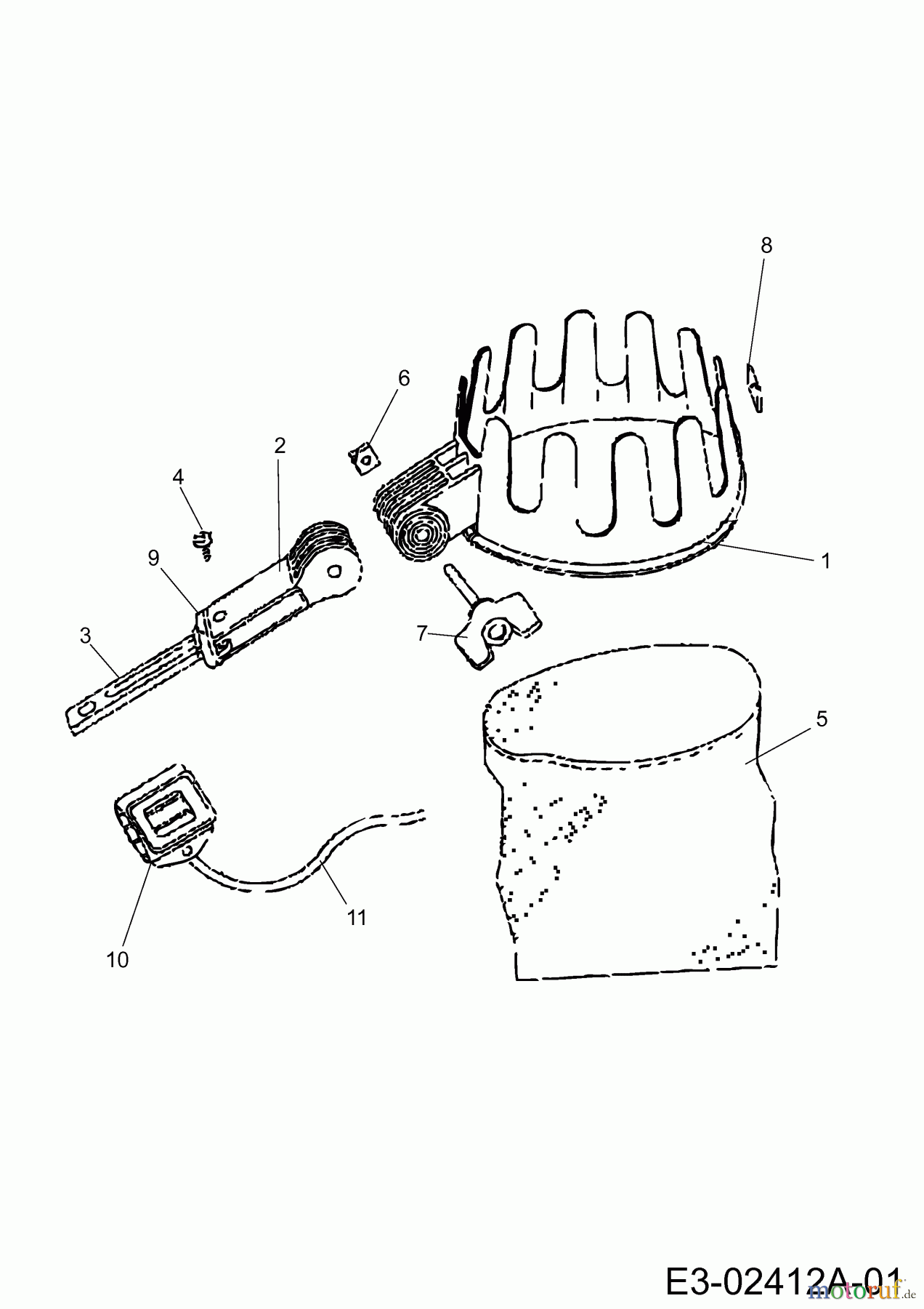  Wolf-Garten MultiStar multi-star® - Baumpflege ohne Leiter RG-M (Obstpflücker) 7242002  (1999) Grundgerät
