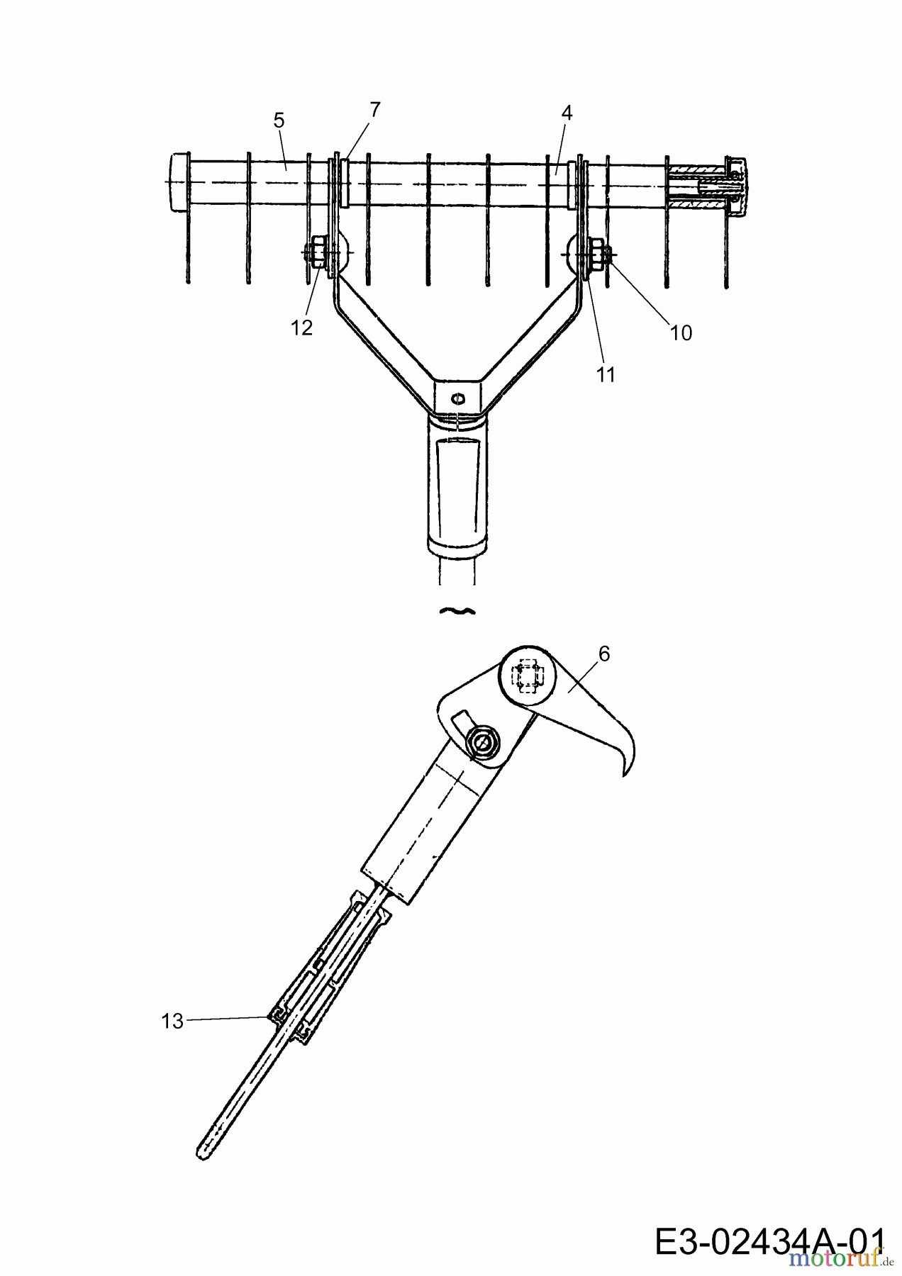 Wolf-Garten MultiStar multi-star® - Rasenpflege UG-M 3 (Vertikutierer) 3549000 (1986) Grundgerät