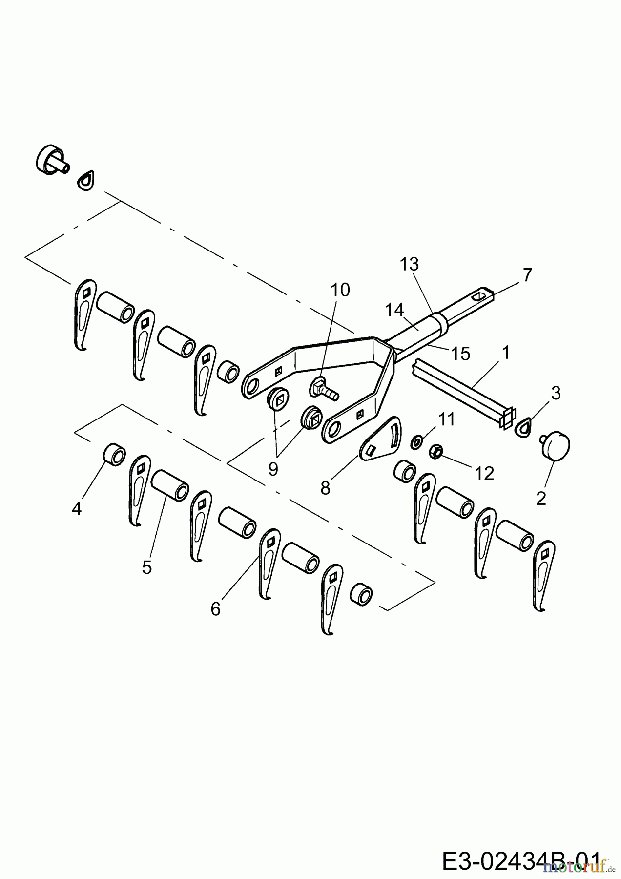  Wolf-Garten MultiStar multi-star® - Rasenpflege UG-M 3 (Vertikutierer) 3549000  (1996) Grundgerät