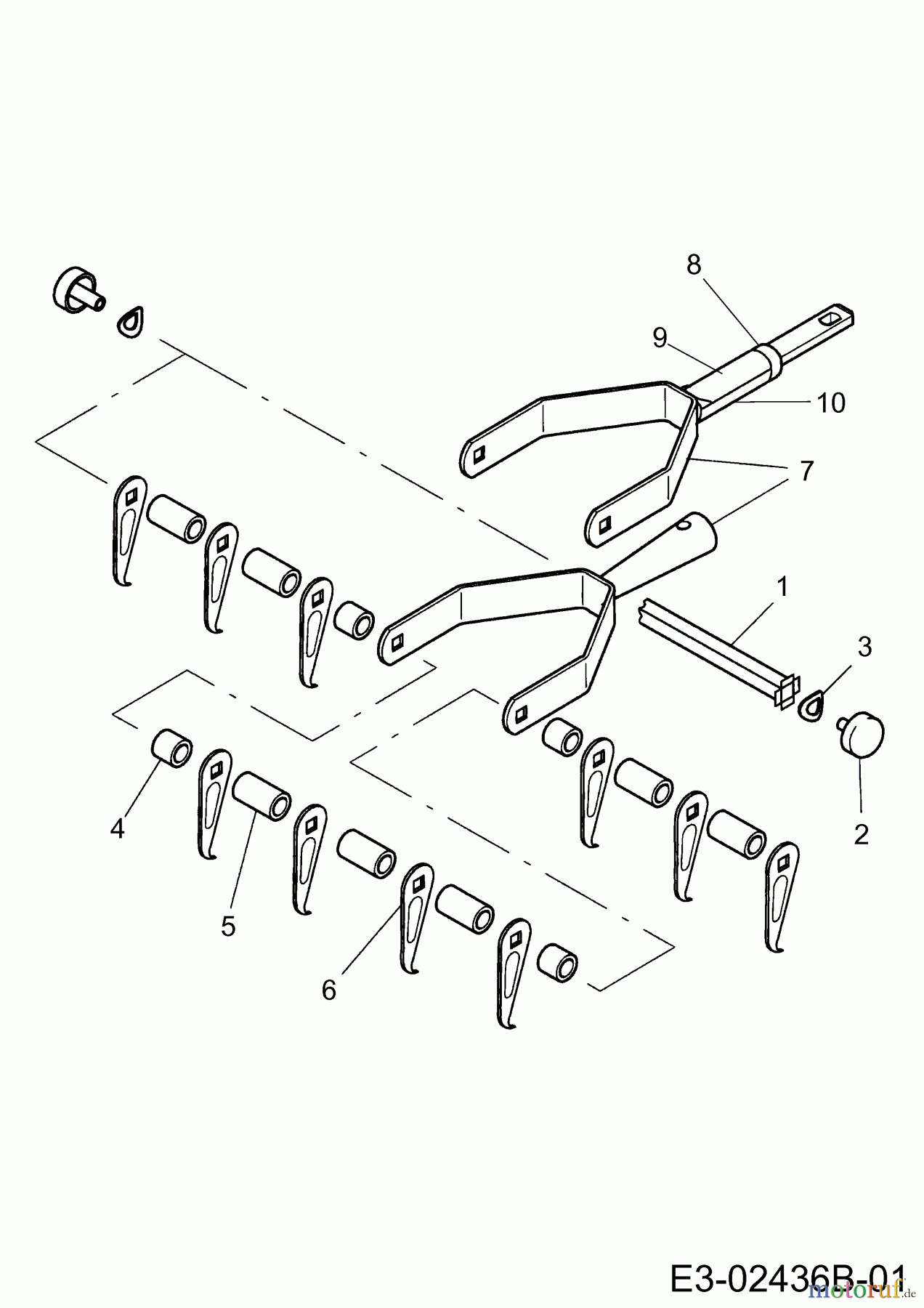  Wolf-Garten MultiStar multi-star® - Rasenpflege UD-M 3 (Vertikutierer) 3545000  (2003) Grundgerät