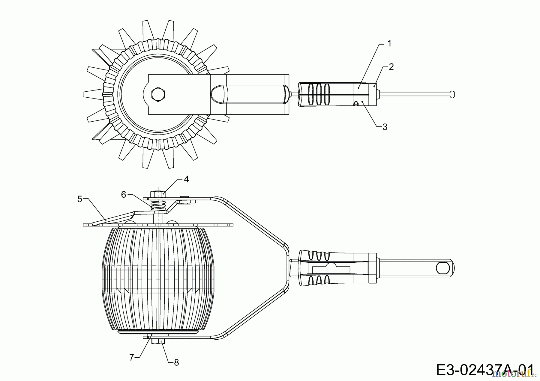  Wolf-Garten MultiStar multi-star® - Rasenpflege RB-M (Kantenschneider) 3323000  (2010) Grundgerät