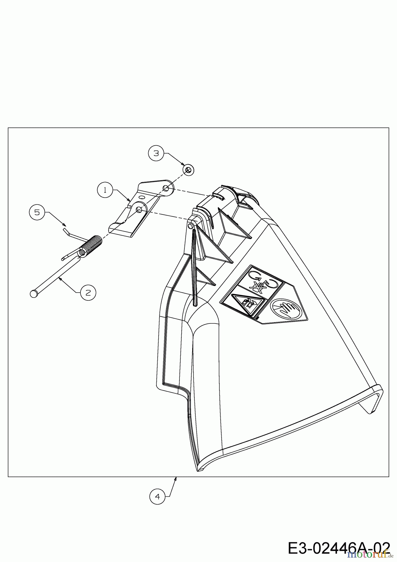 WOLF-Garten Expert Rasentraktoren Expert 107.180 H 13AG93WG650 (2014) Deflektor