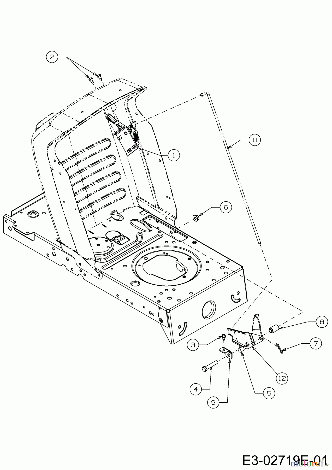  Wolf-Garten Rasentraktoren Select 107.175 T 13TN77RG650  (2011) Geschwindigkeitsregelung