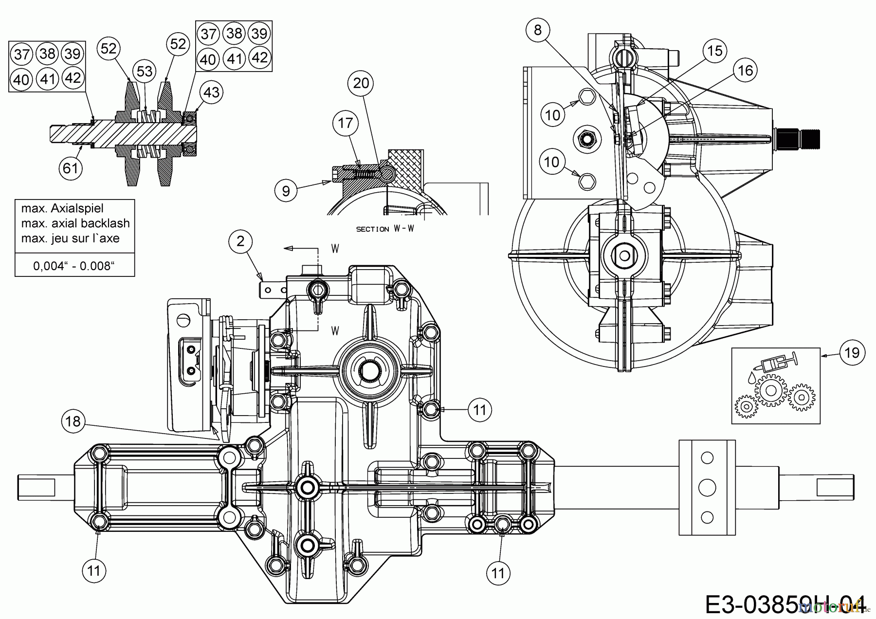  WOLF-Garten Expert Rasentraktoren E 13/92 T 13I2765E650  (2018) Getriebe 2