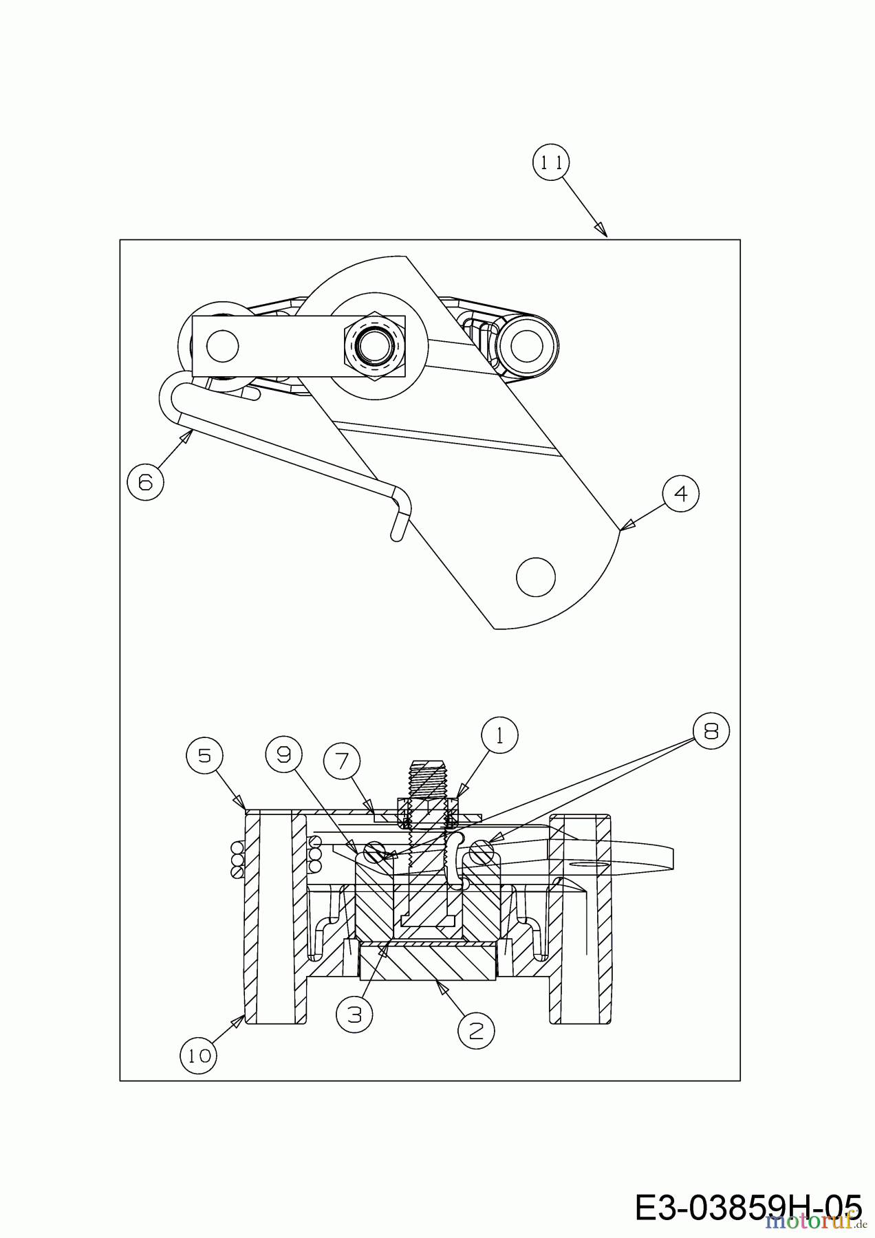  WOLF-Garten Expert Rasentraktoren E 13/92 T 13I2765E650  (2018) Bremse