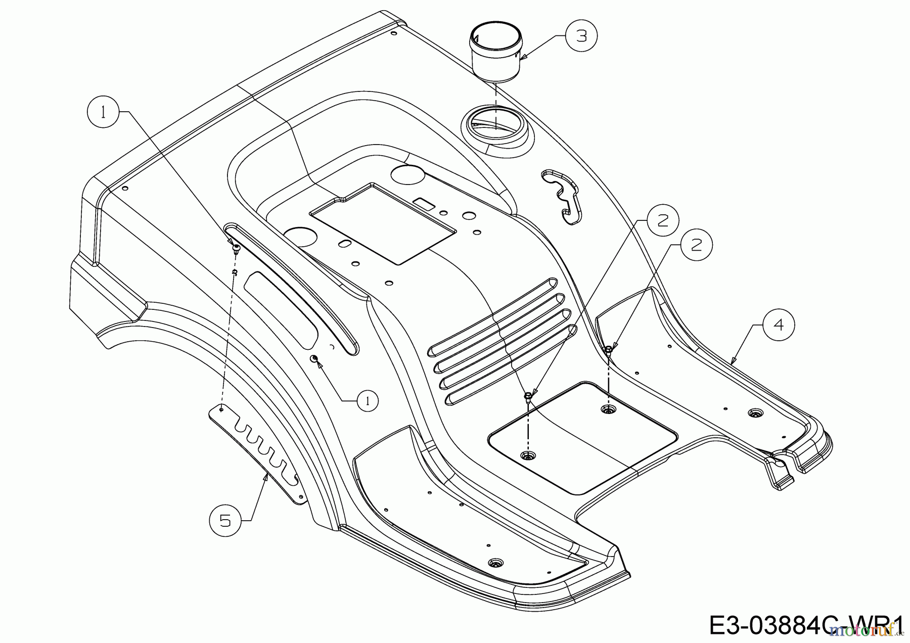  WOLF-Garten Expert Rasentraktoren E 13/92 T 13H2765E650  (2016) Sitzwanne