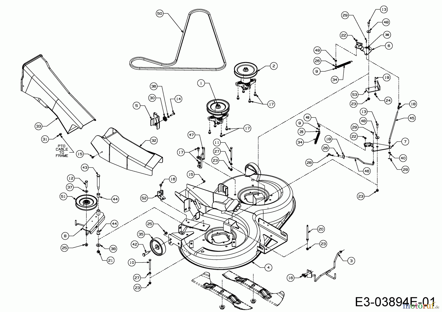  Wolf-Garten Rasentraktoren A 105.180 H 13HT71WN650  (2015) Mähwerk N (41