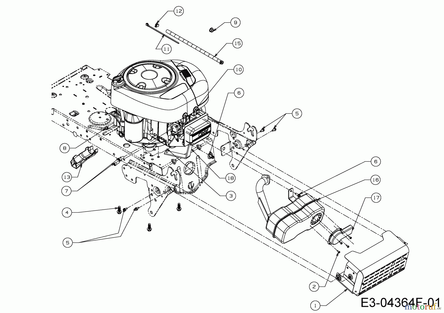  Wolf-Garten Rasentraktoren S 92.130 T 13HH76WE650  (2015) Motorzubehör