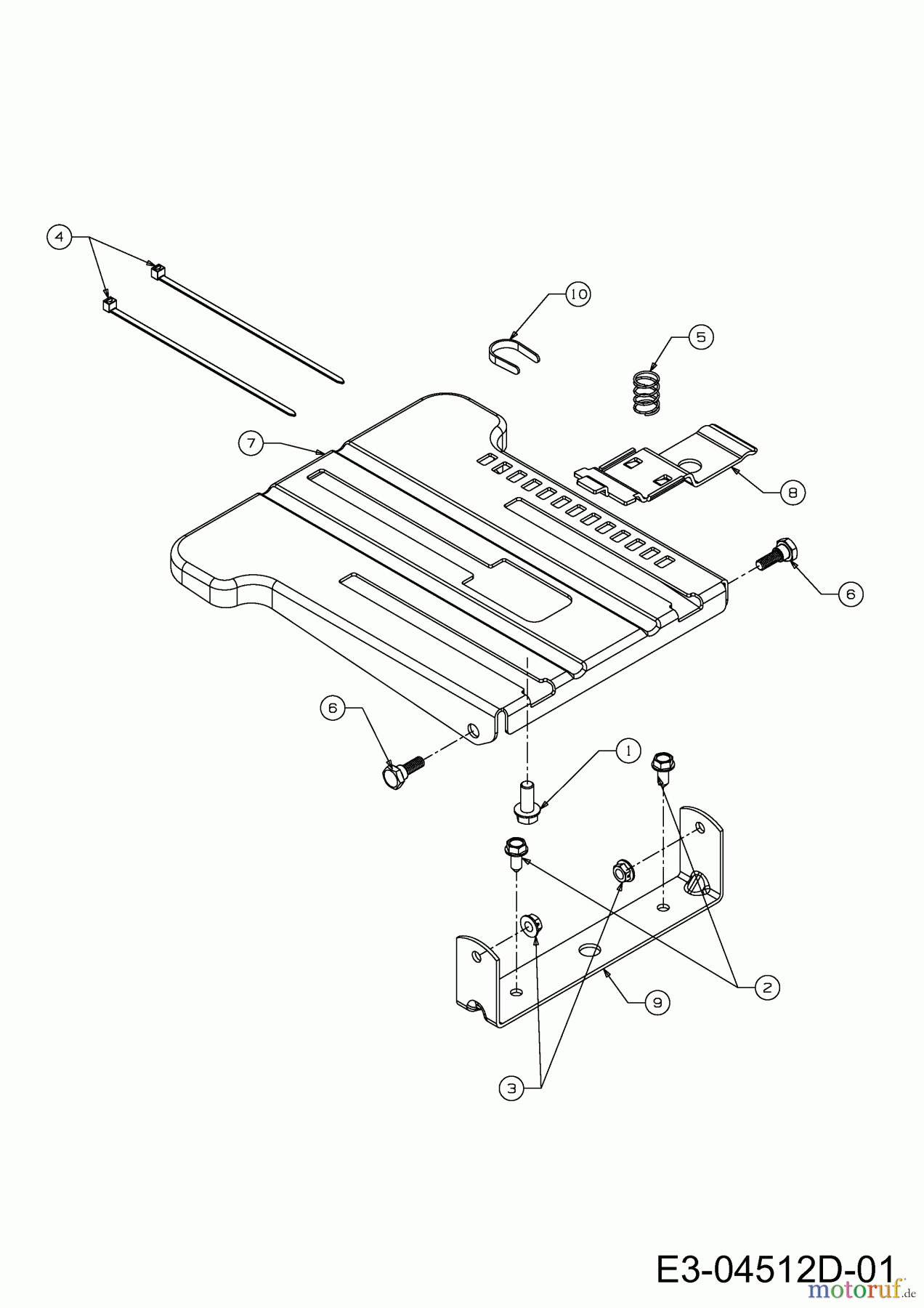  Wolf-Garten Rasentraktoren Expert 107.175 A 13AD90WG650  (2013) Sitzträger