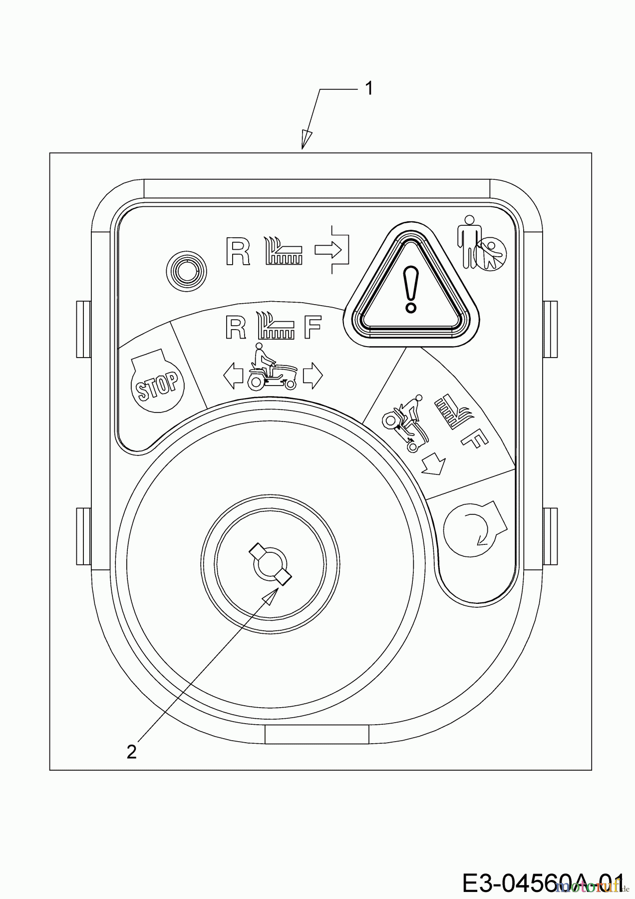  Wolf-Garten Rasentraktoren Expert 96.160 H 13AG91WF650  (2012) Zündschloss