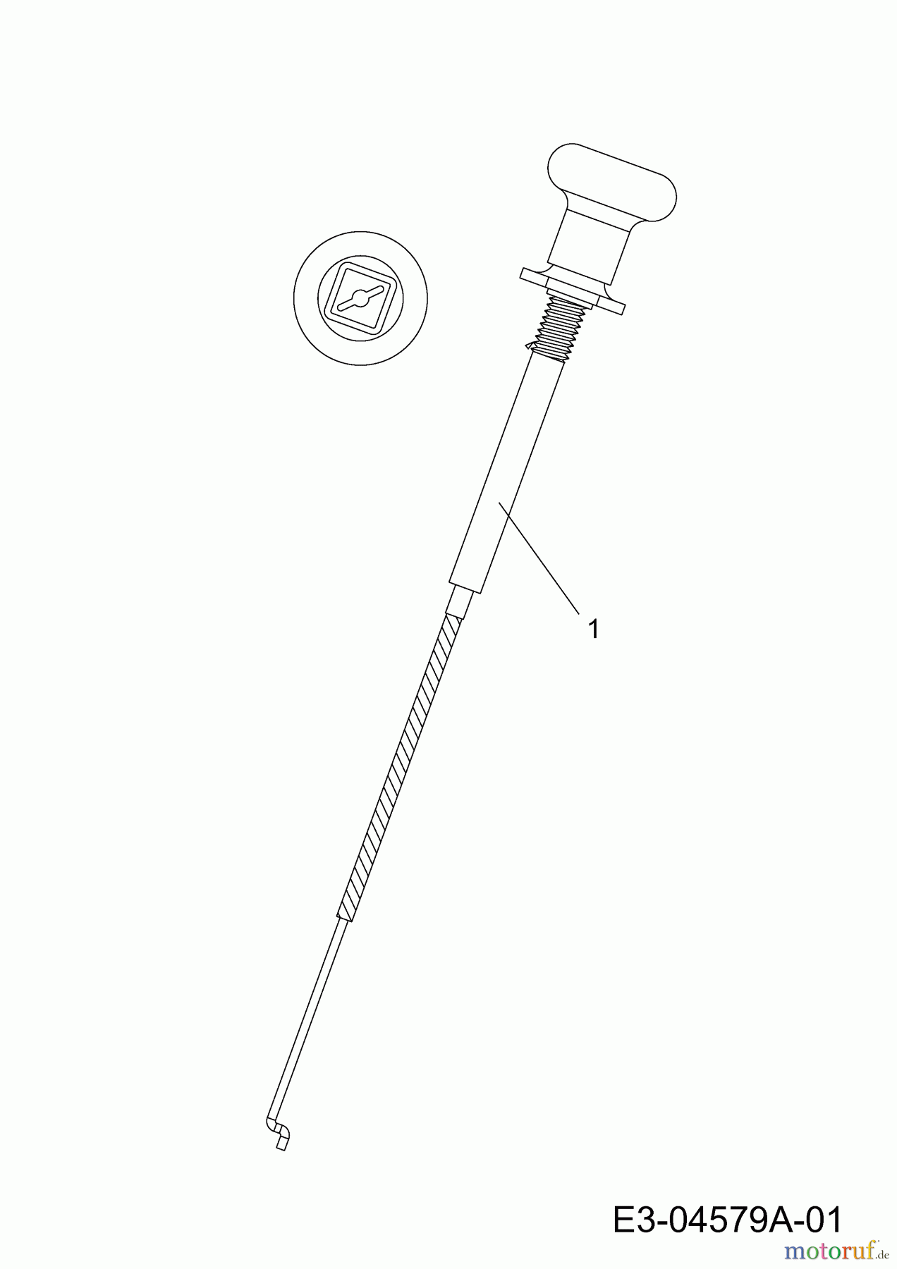  Wolf-Garten Rasentraktoren Expert 105.180 H 13BG91WN650  (2013) Chokezug